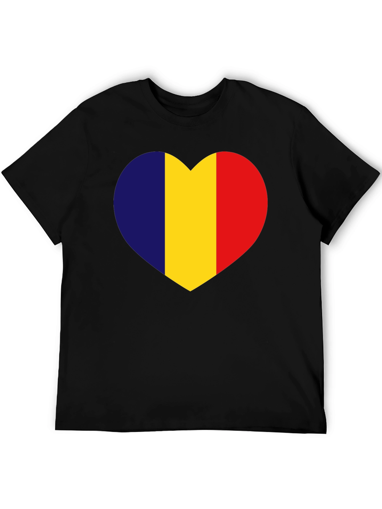 Romania Flag Heart T-Shirt - Show Your Love!