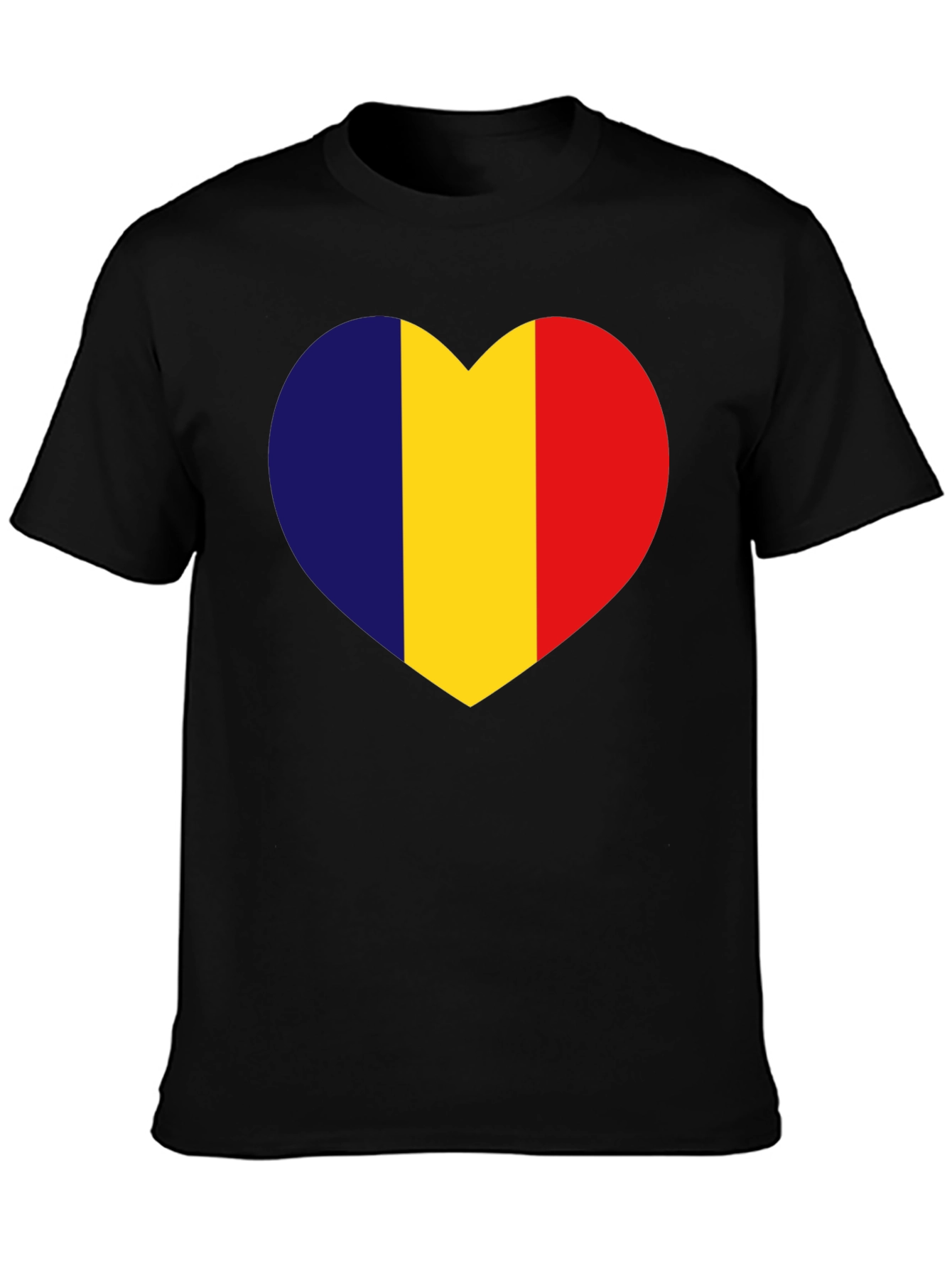 Romania Flag Heart T-Shirt - Show Your Love!