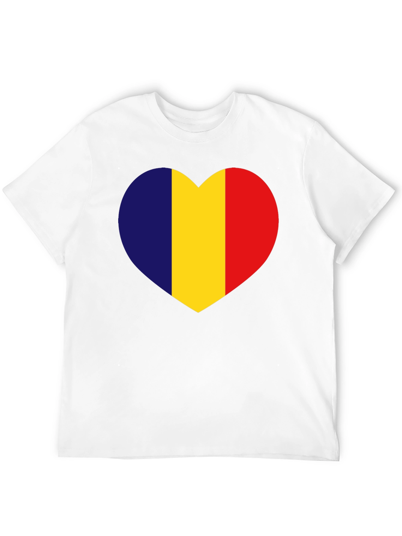 Romania Flag Heart T-Shirt - Show Your Love!