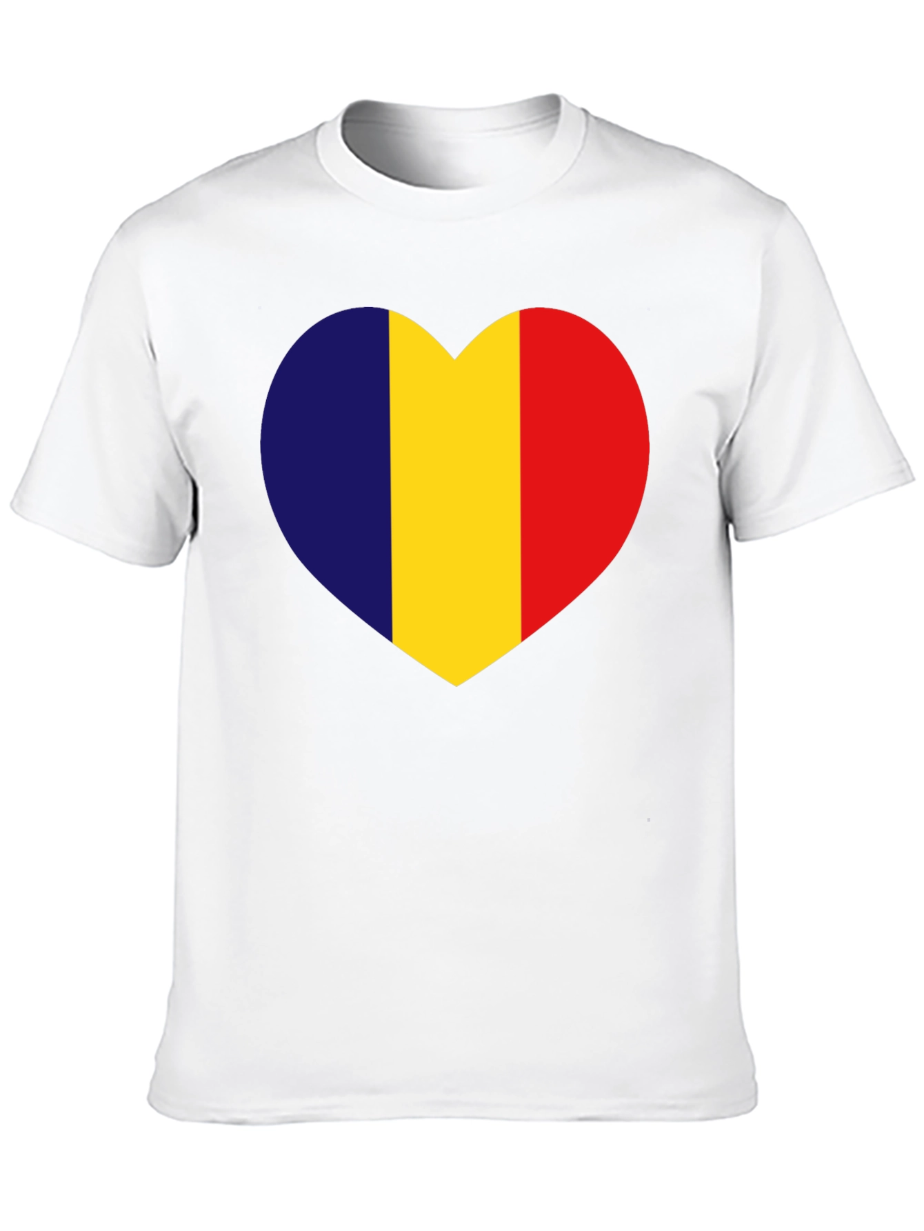 Romania Flag Heart T-Shirt - Show Your Love!