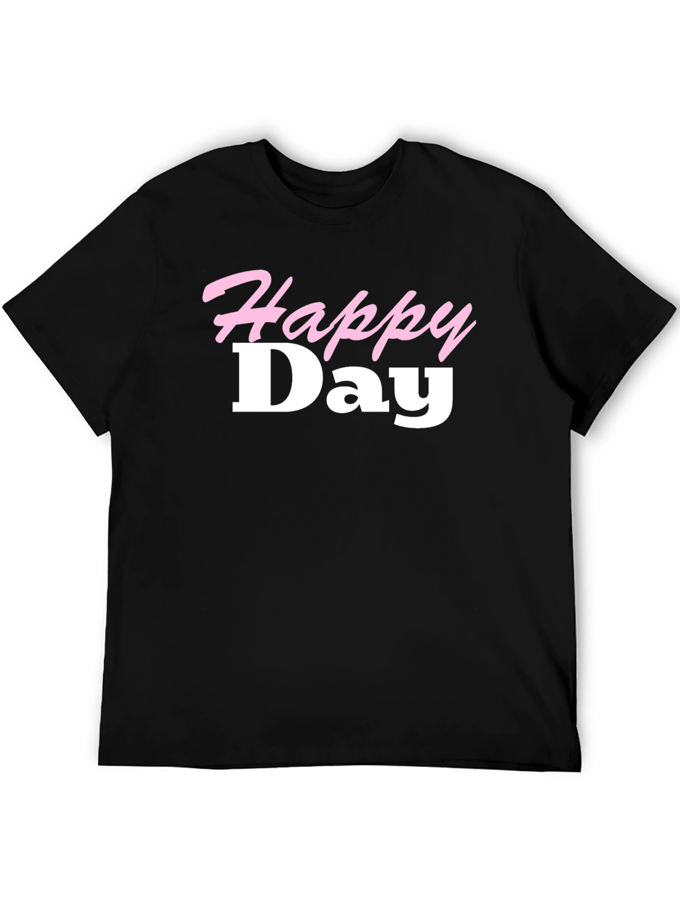 Happy Day Black T-Shirt