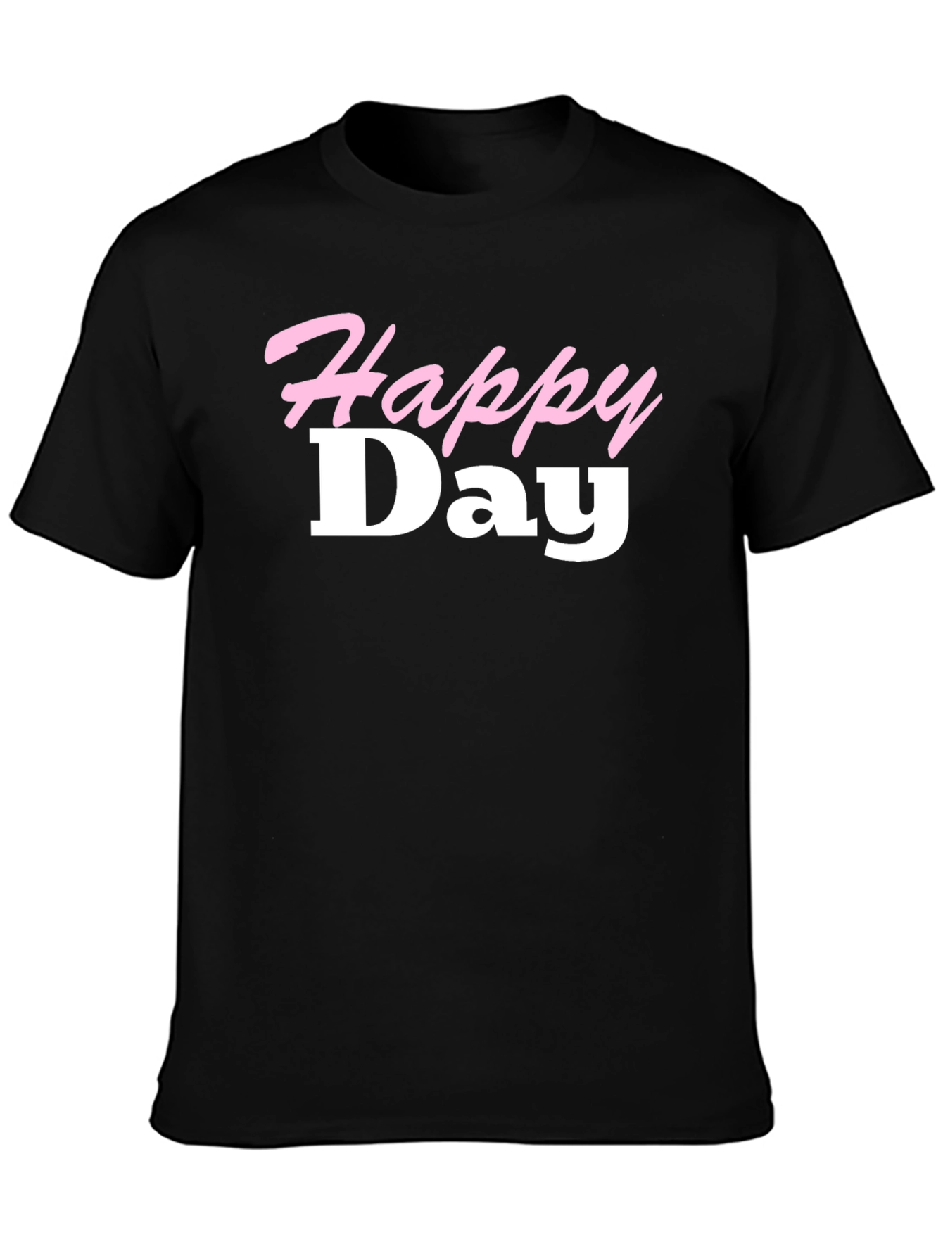 Happy Day Black T-Shirt