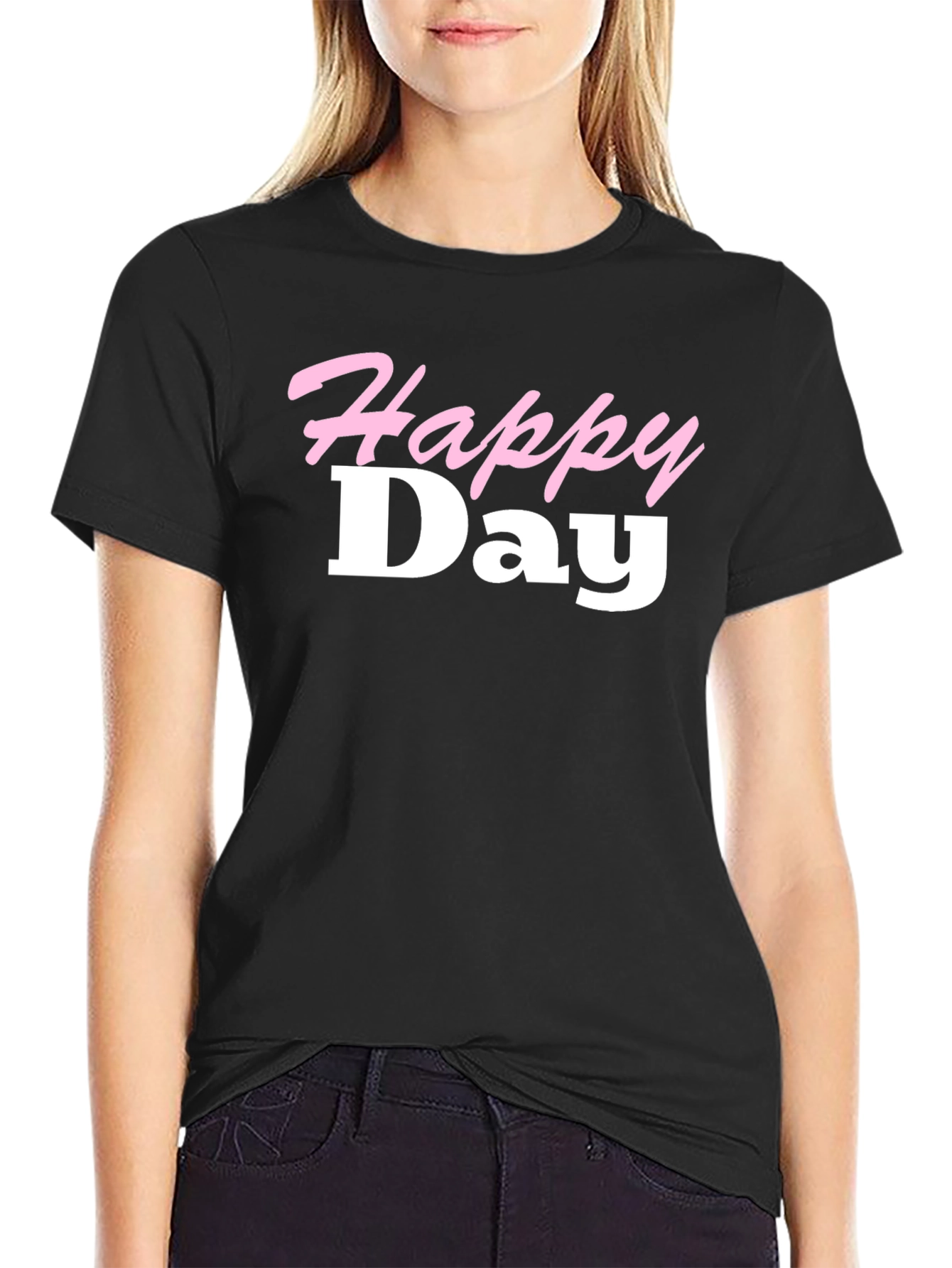 Happy Day Black T-Shirt