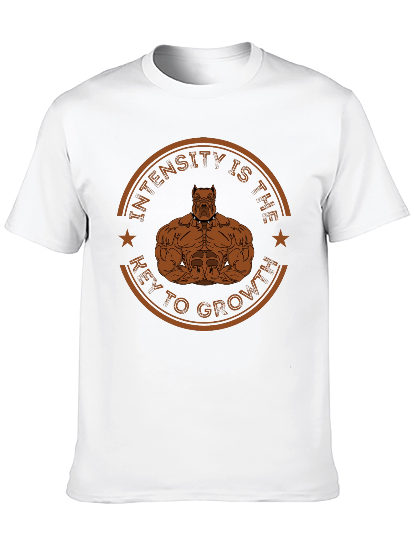 Intensity Growth T-Shirt: Pitbull Gym Motivation