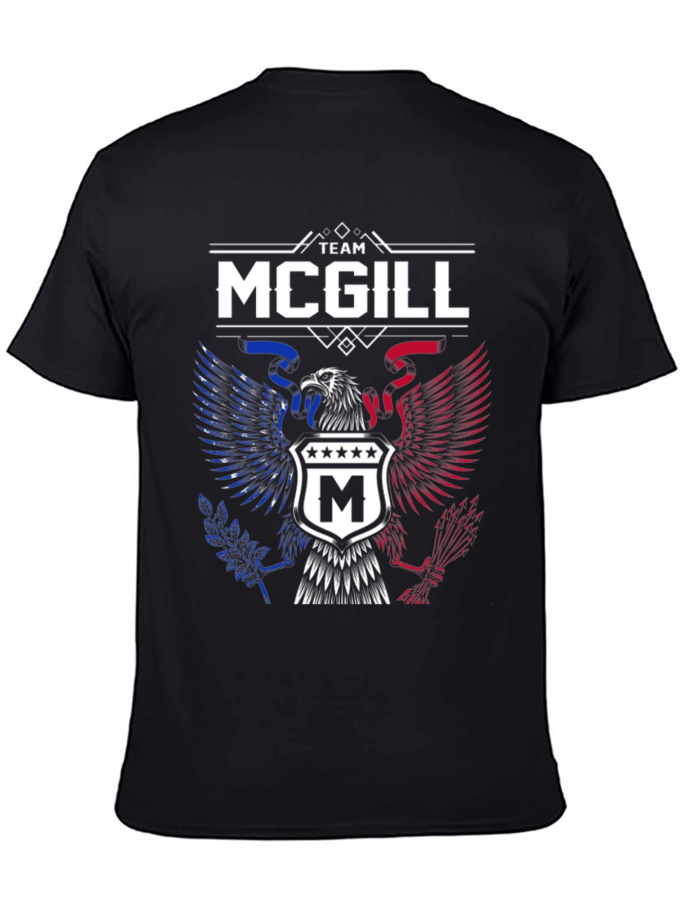 Team McGill Eagle Patriotic T-Shirt