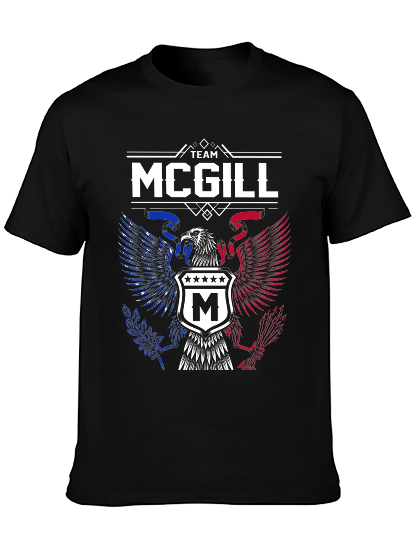 Team McGill Eagle Patriotic T-Shirt