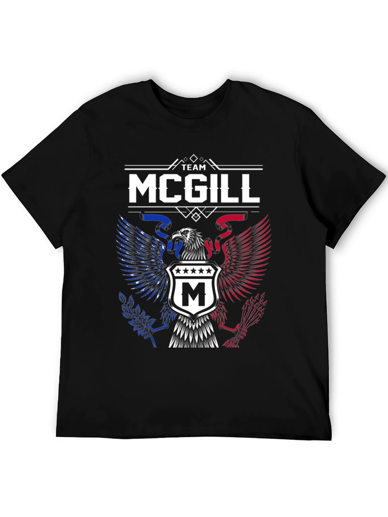 Team McGill Eagle Patriotic T-Shirt