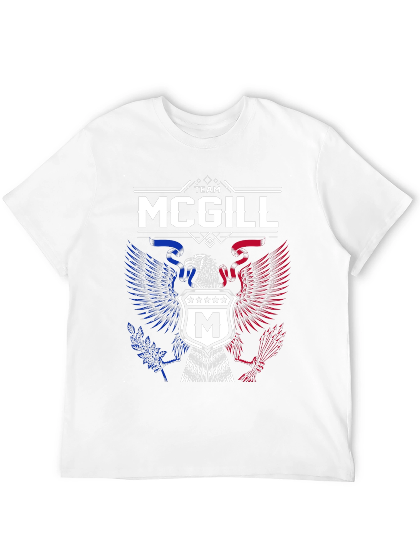 Team McGill Eagle Patriotic T-Shirt