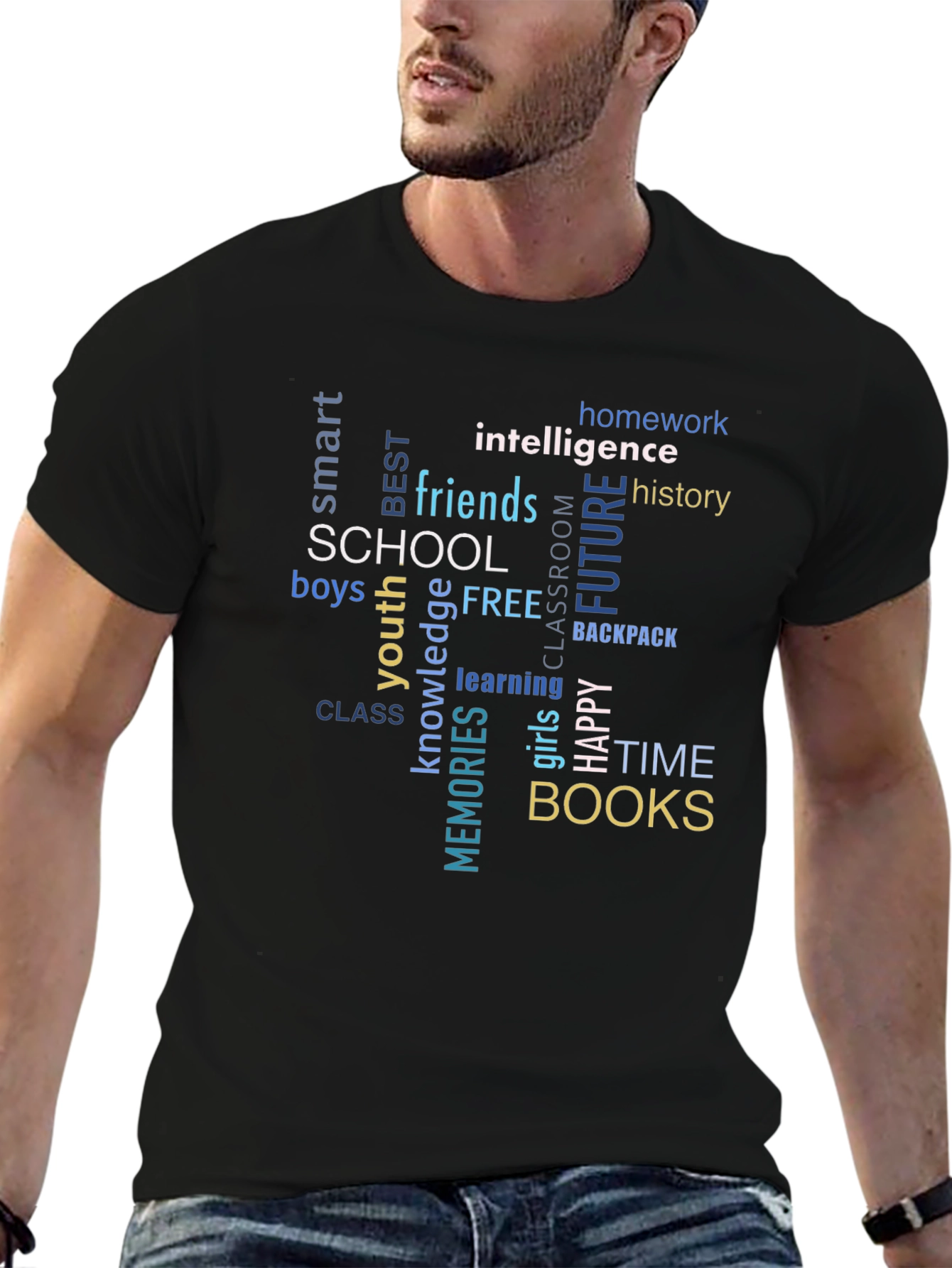 School Word Cloud T-Shirt