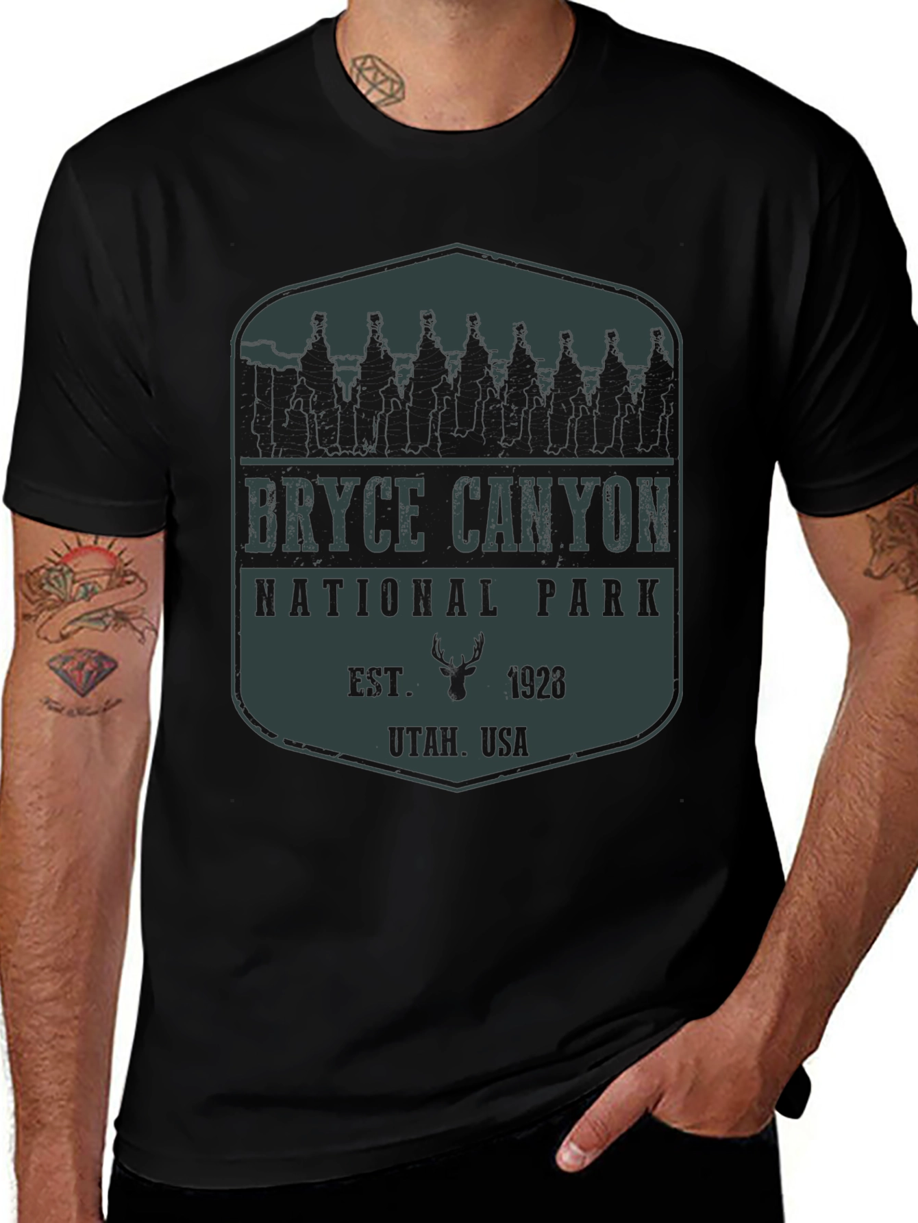 Bryce Canyon National Park Black Graphic Tee