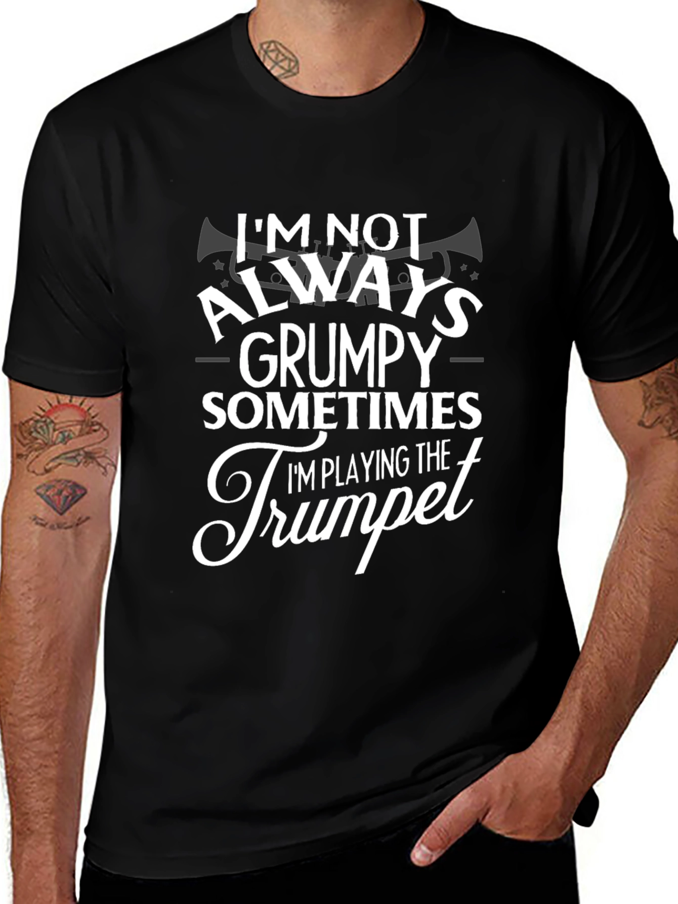 Funny Trumpet Player Graphic T-Shirt