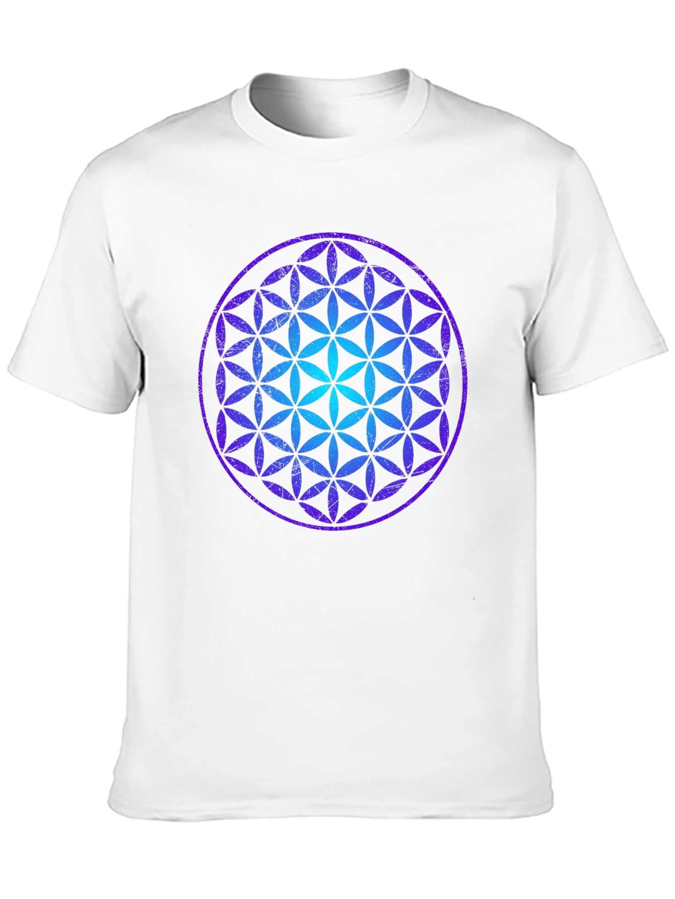 Flower of Life Graphic Tee - Black Cotton