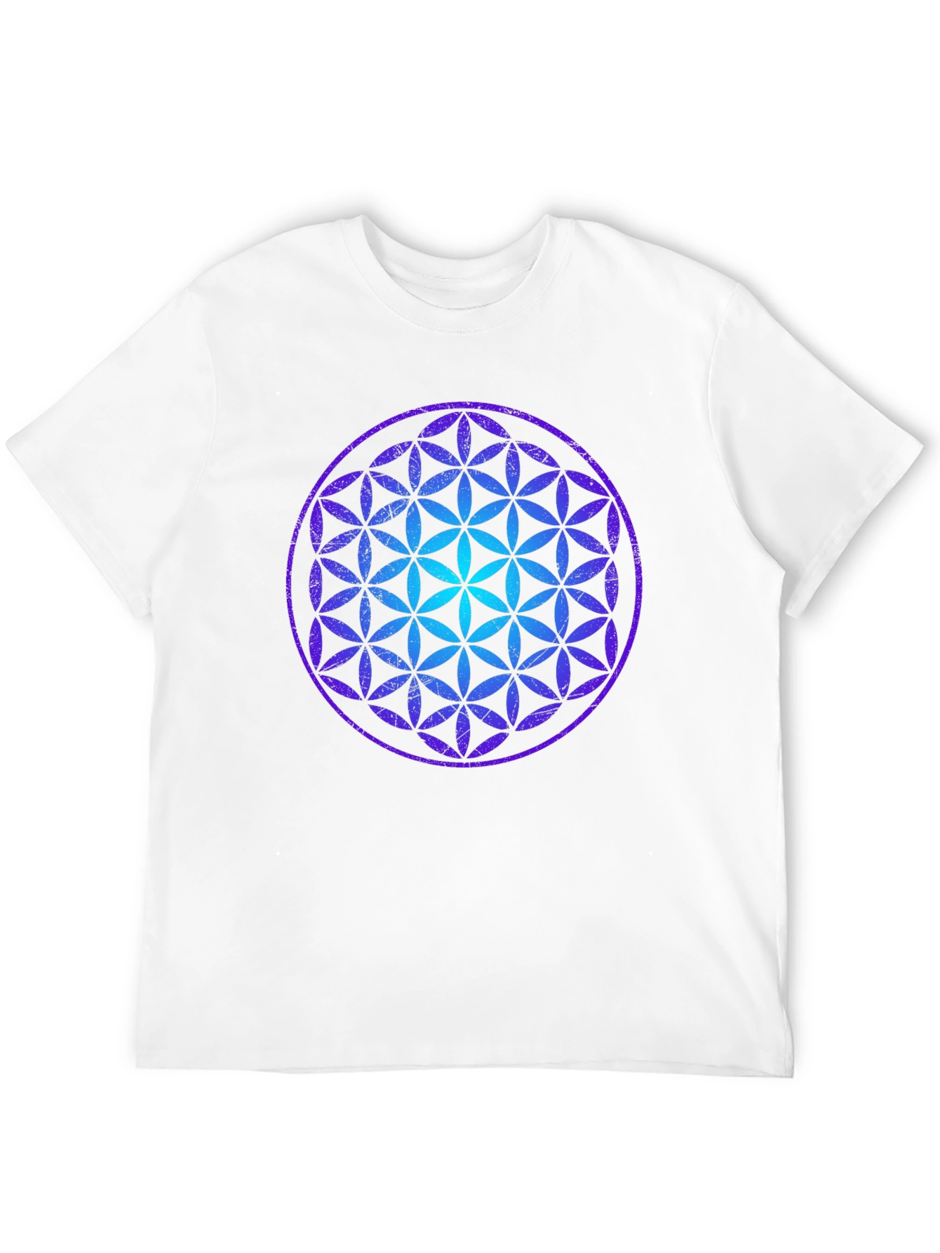 Flower of Life Graphic Tee - Black Cotton