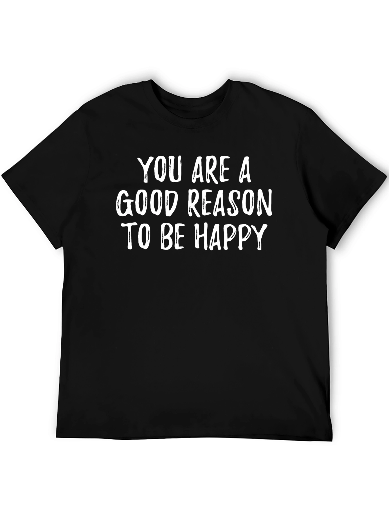 Good Reason to be Happy Black Tee