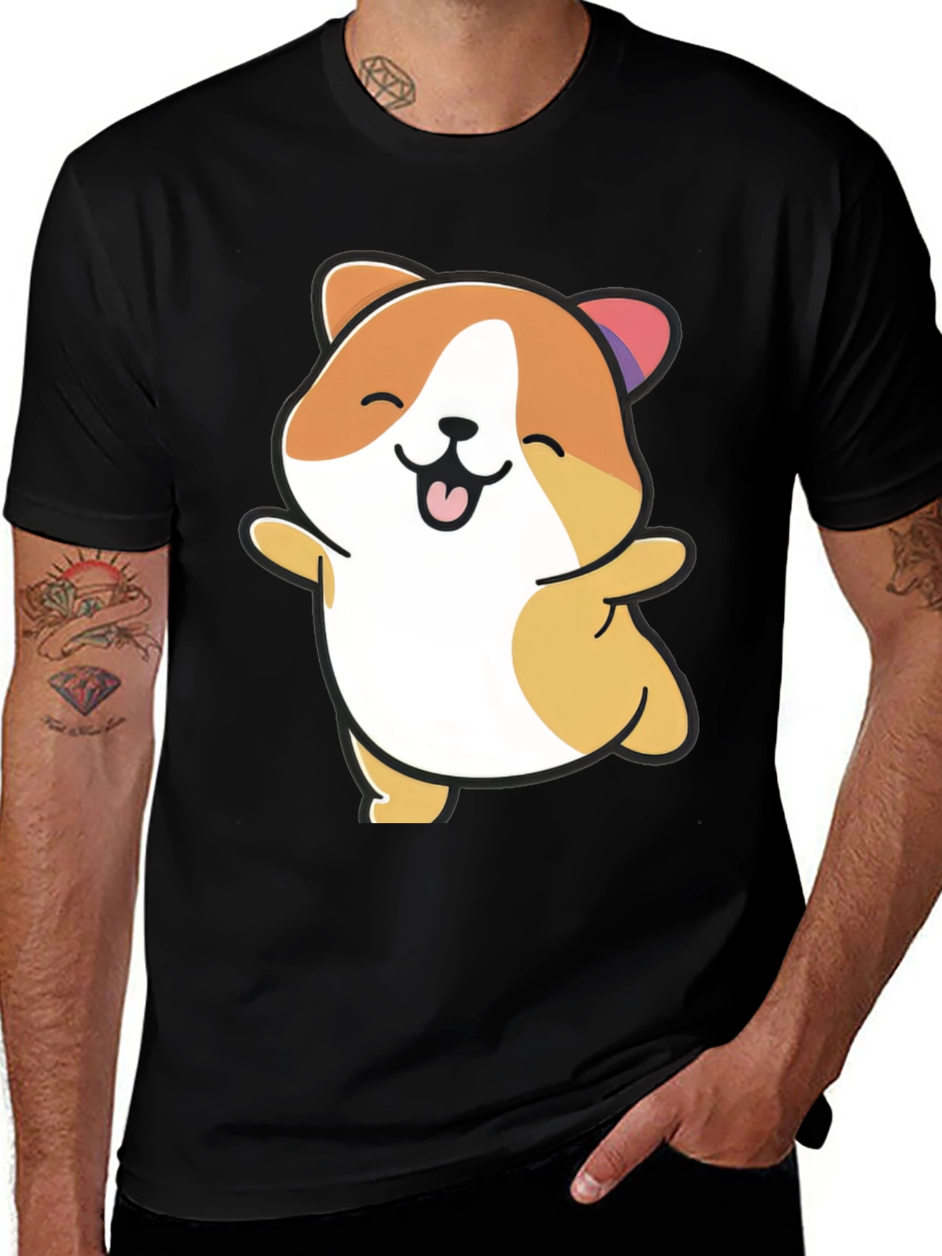 Cute Hamster Graphic T-Shirt