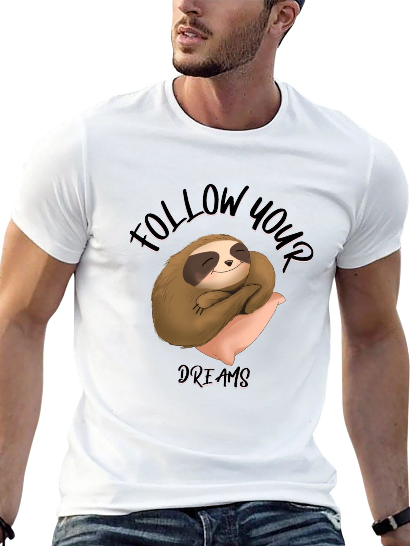 Sloth Follow Your Dreams Graphic Tee