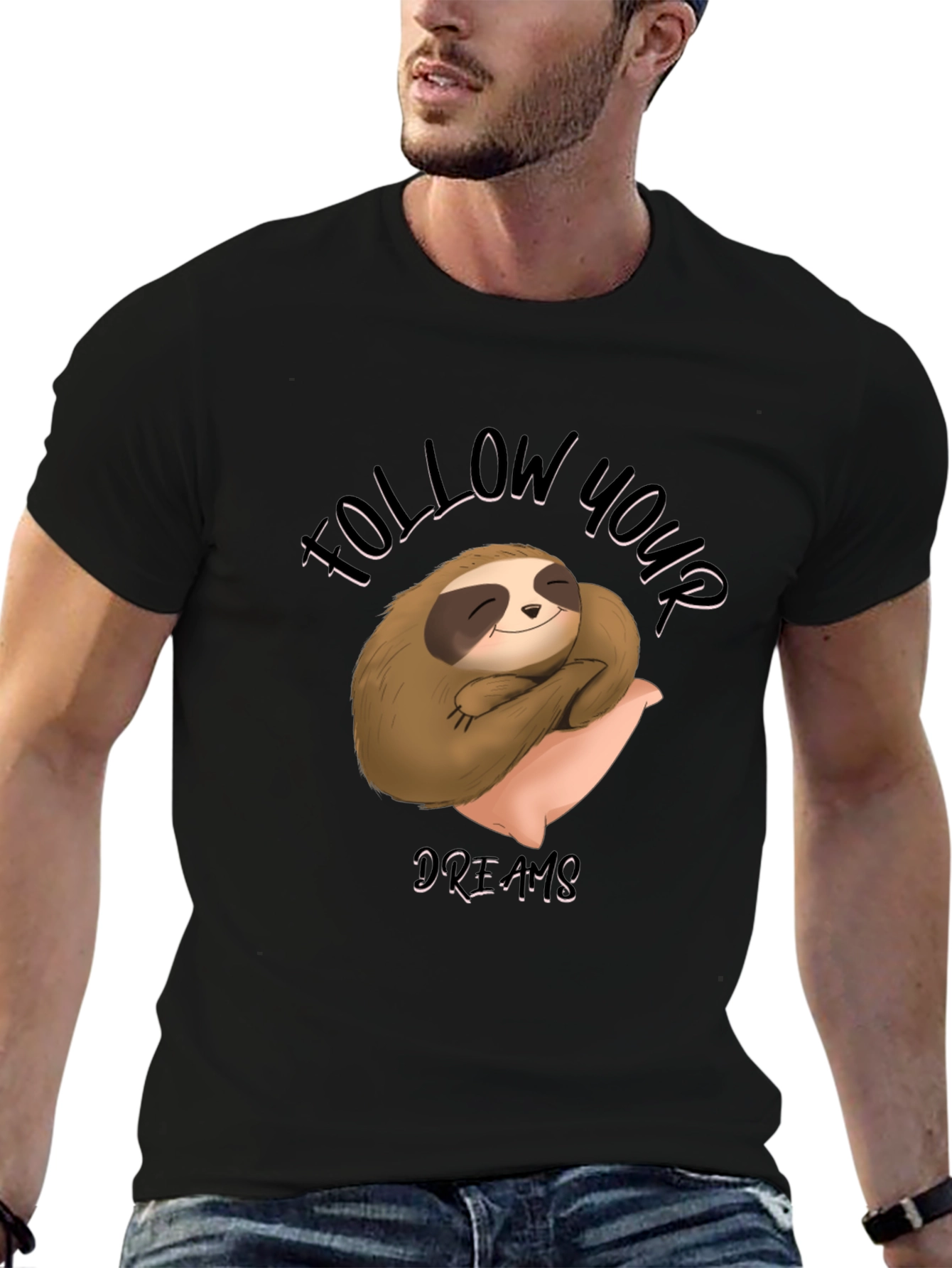 Sloth Follow Your Dreams Graphic Tee