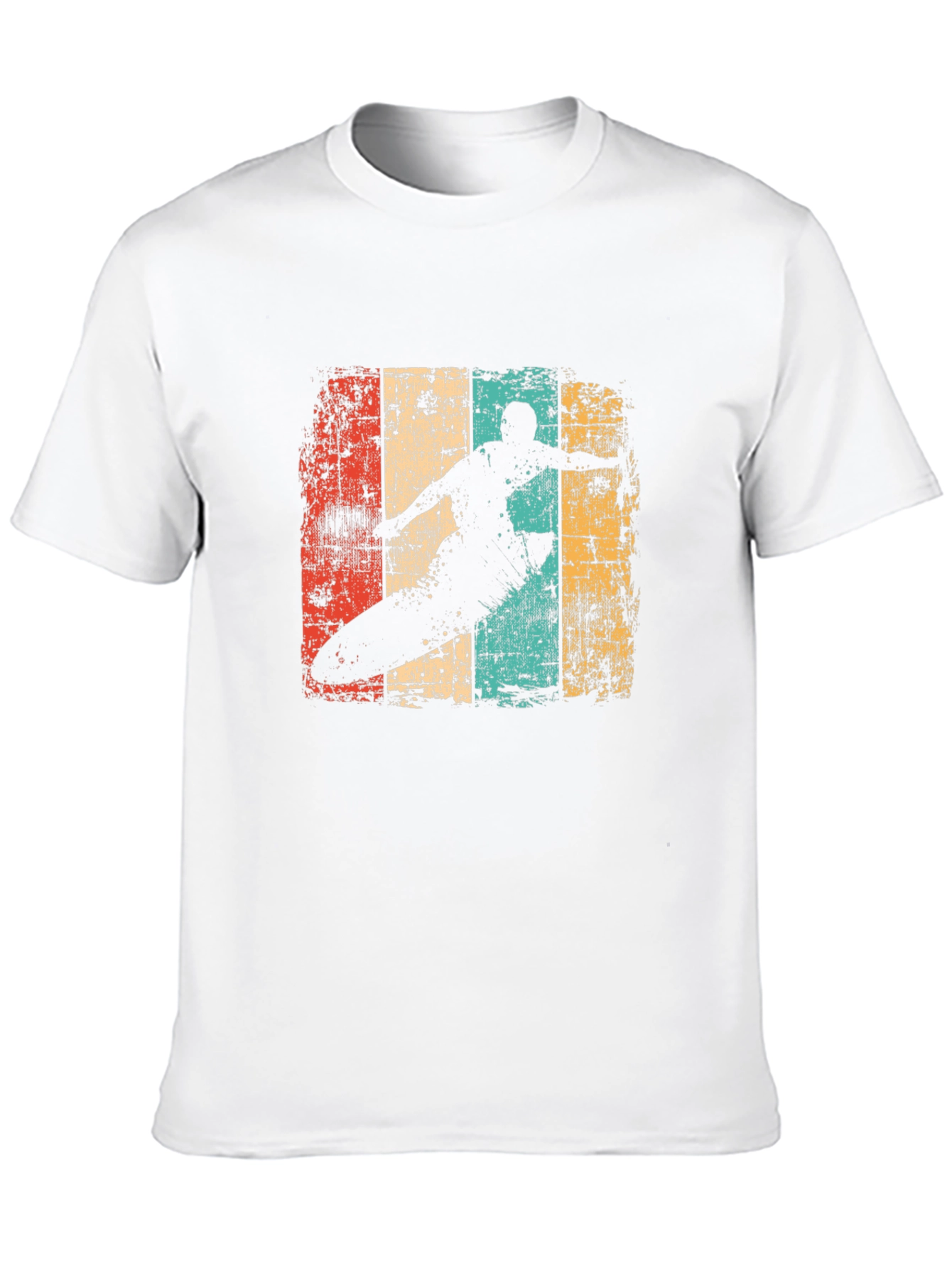 Retro Surfer Graphic Tee - Black