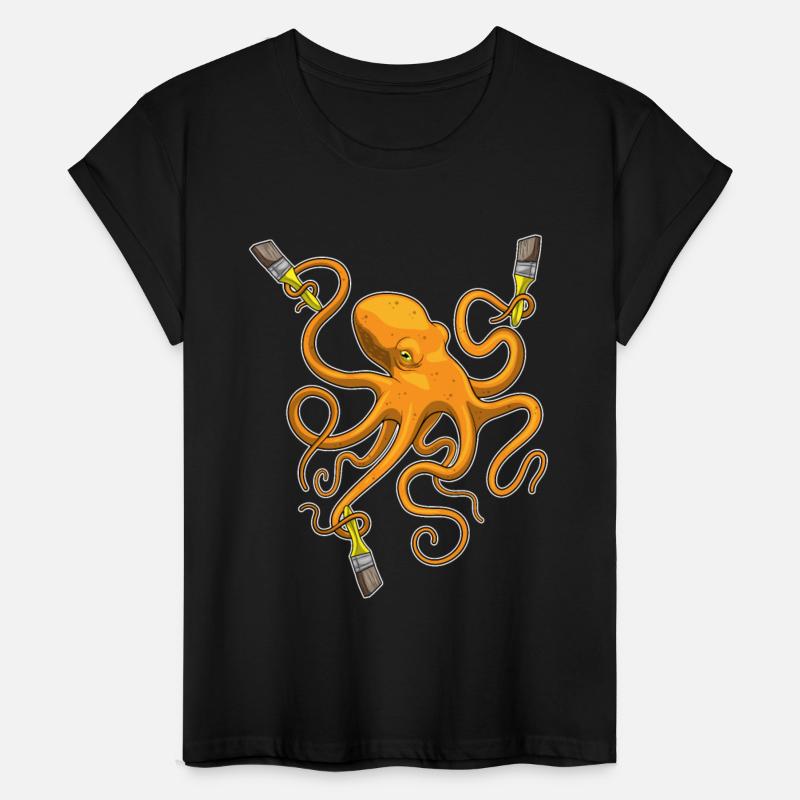 Octopus Painter Paint brush Painting