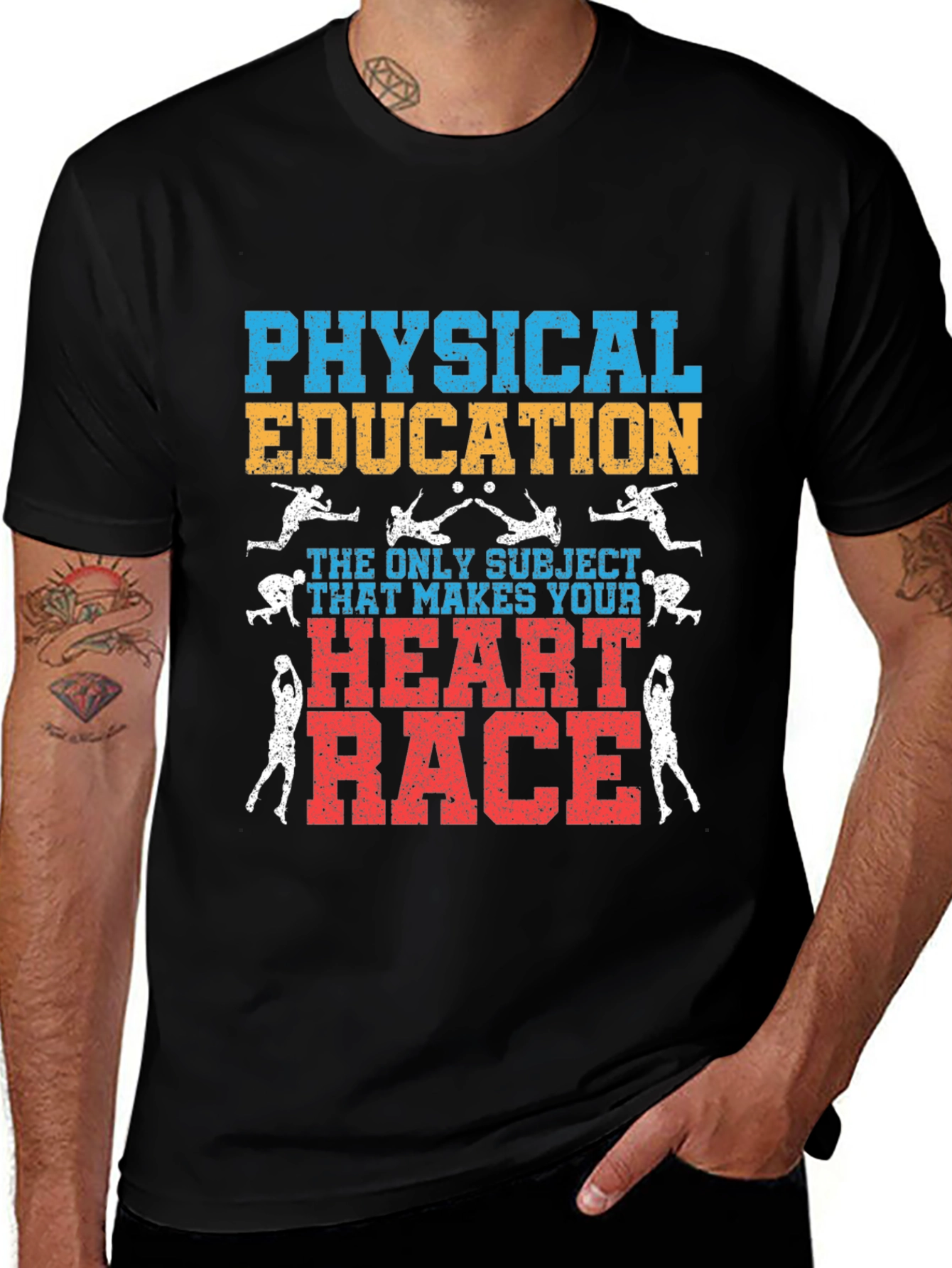 Physical Education Heart Race T-Shirt