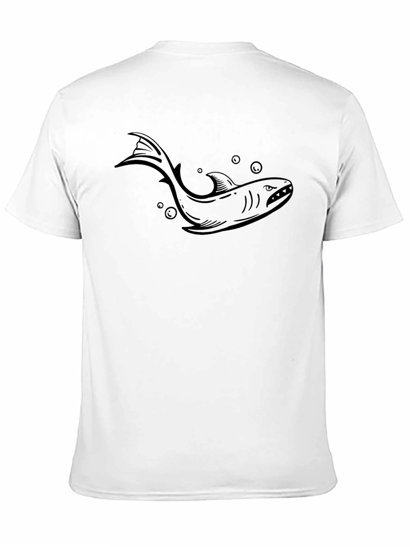 Shark Graphic Tee - Mens Black T-Shirt