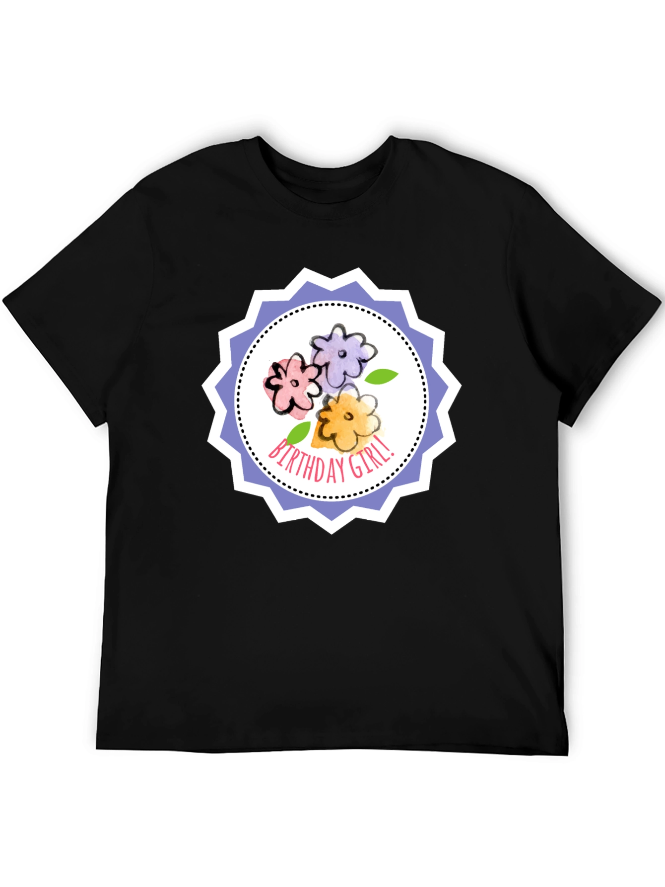 Birthday Girl Floral T-Shirt - Cute Celebration Tee