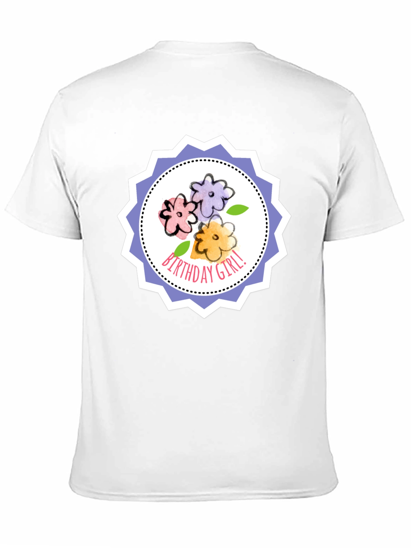 Birthday Girl Floral T-Shirt - Cute Celebration Tee