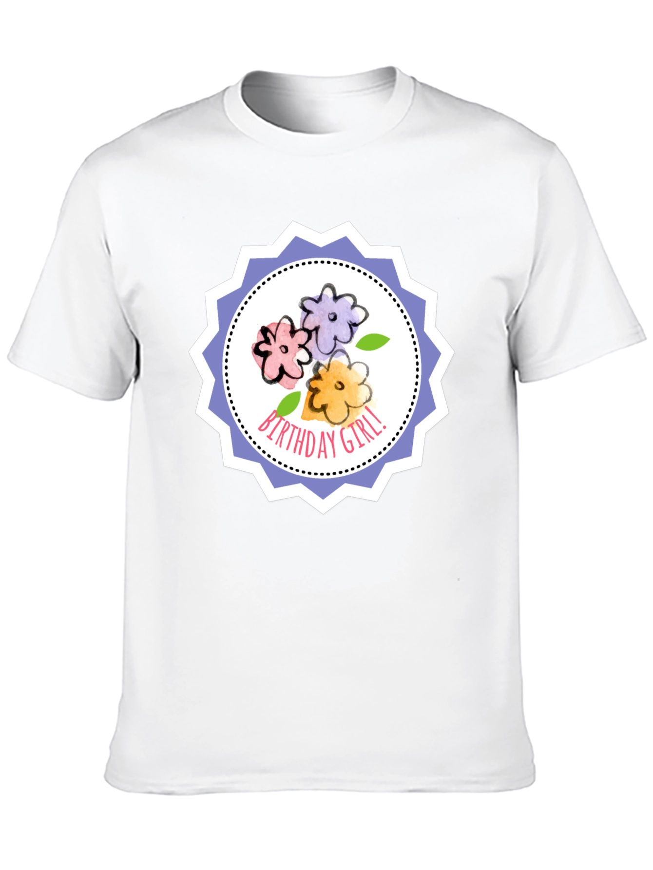 Birthday Girl Floral T-Shirt - Cute Celebration Tee