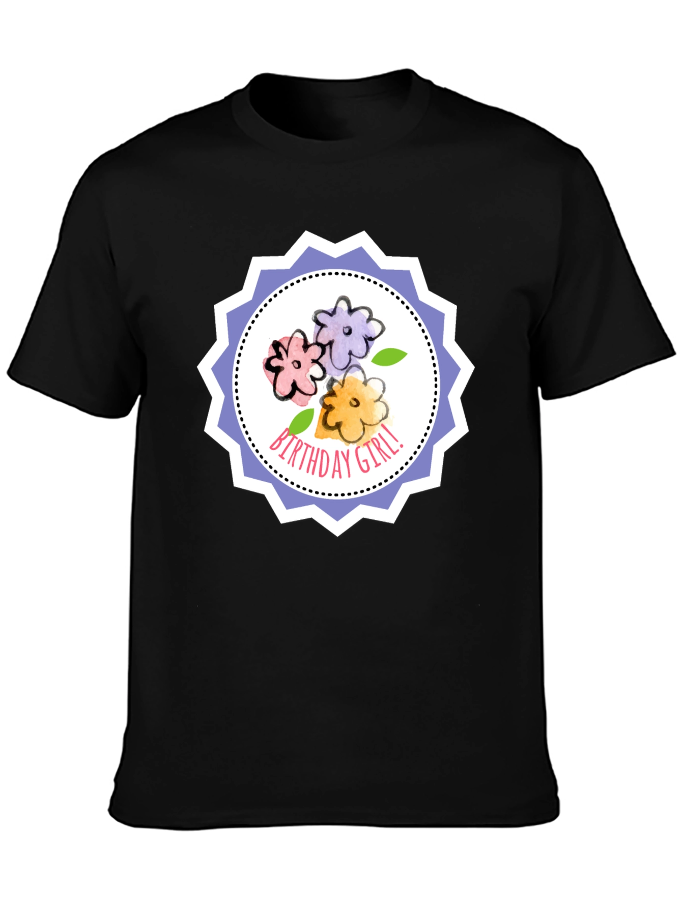 Birthday Girl Floral T-Shirt - Cute Celebration Tee