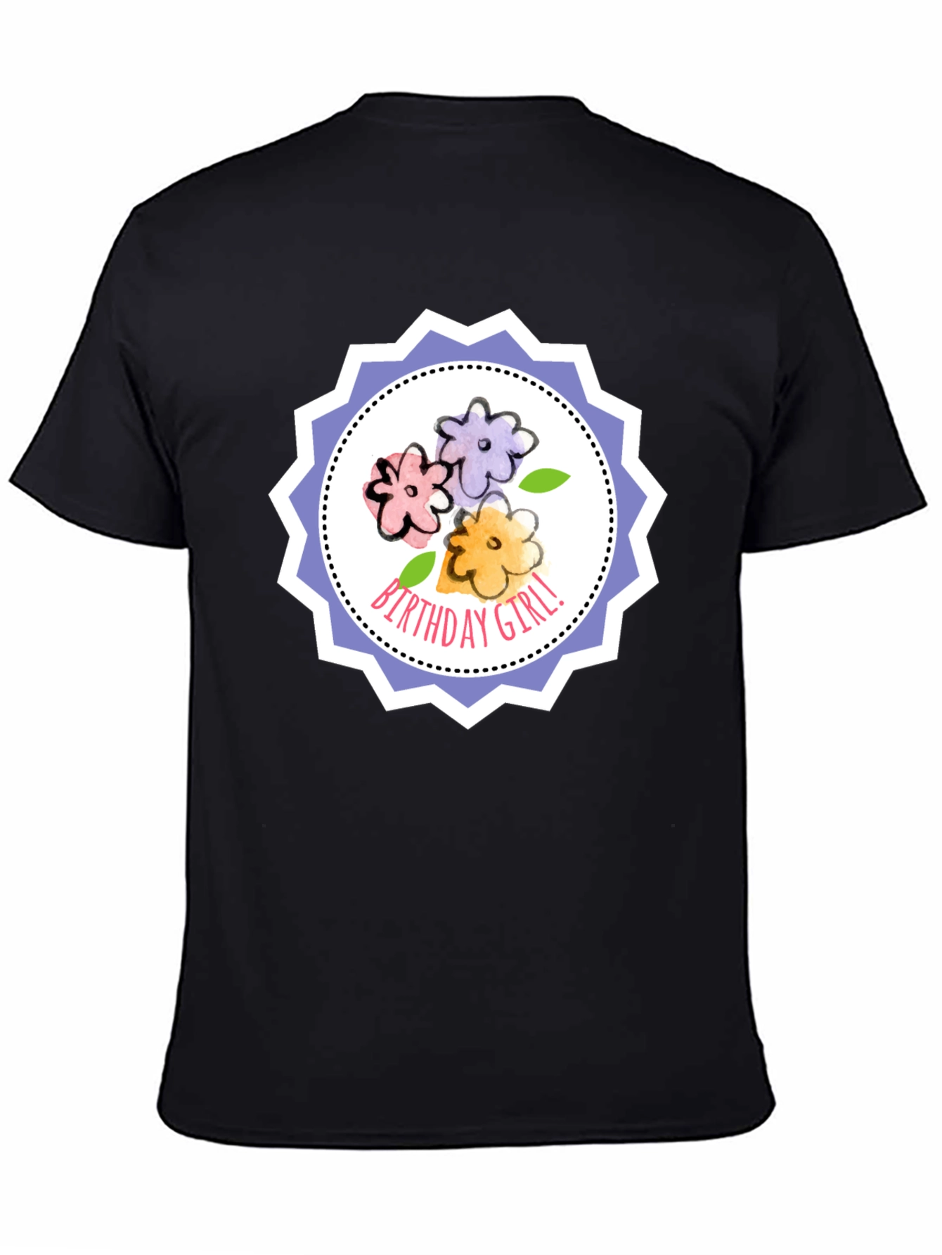 Birthday Girl Floral T-Shirt - Cute Celebration Tee
