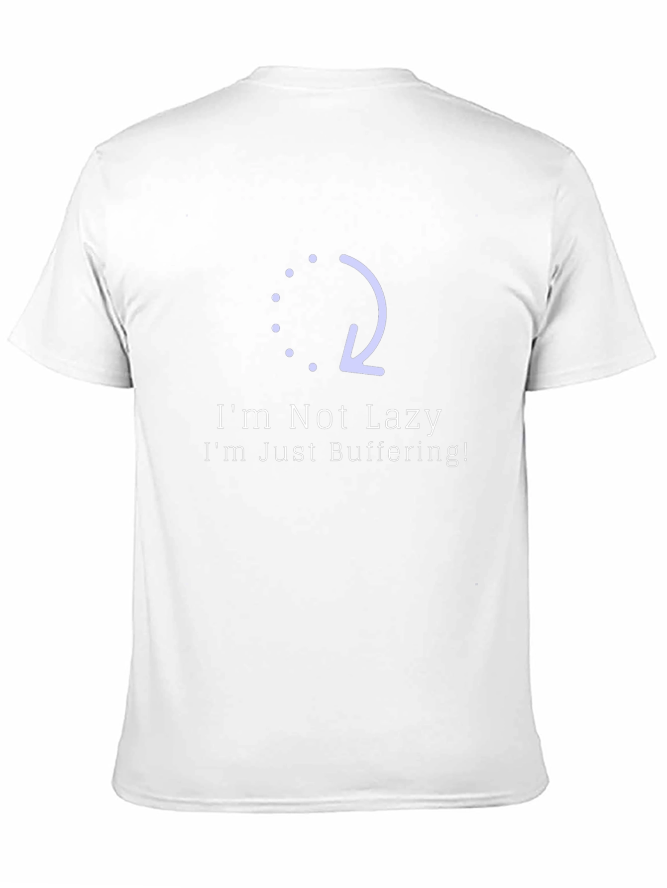 Im Not Lazy Just Buffering Black T-Shirt