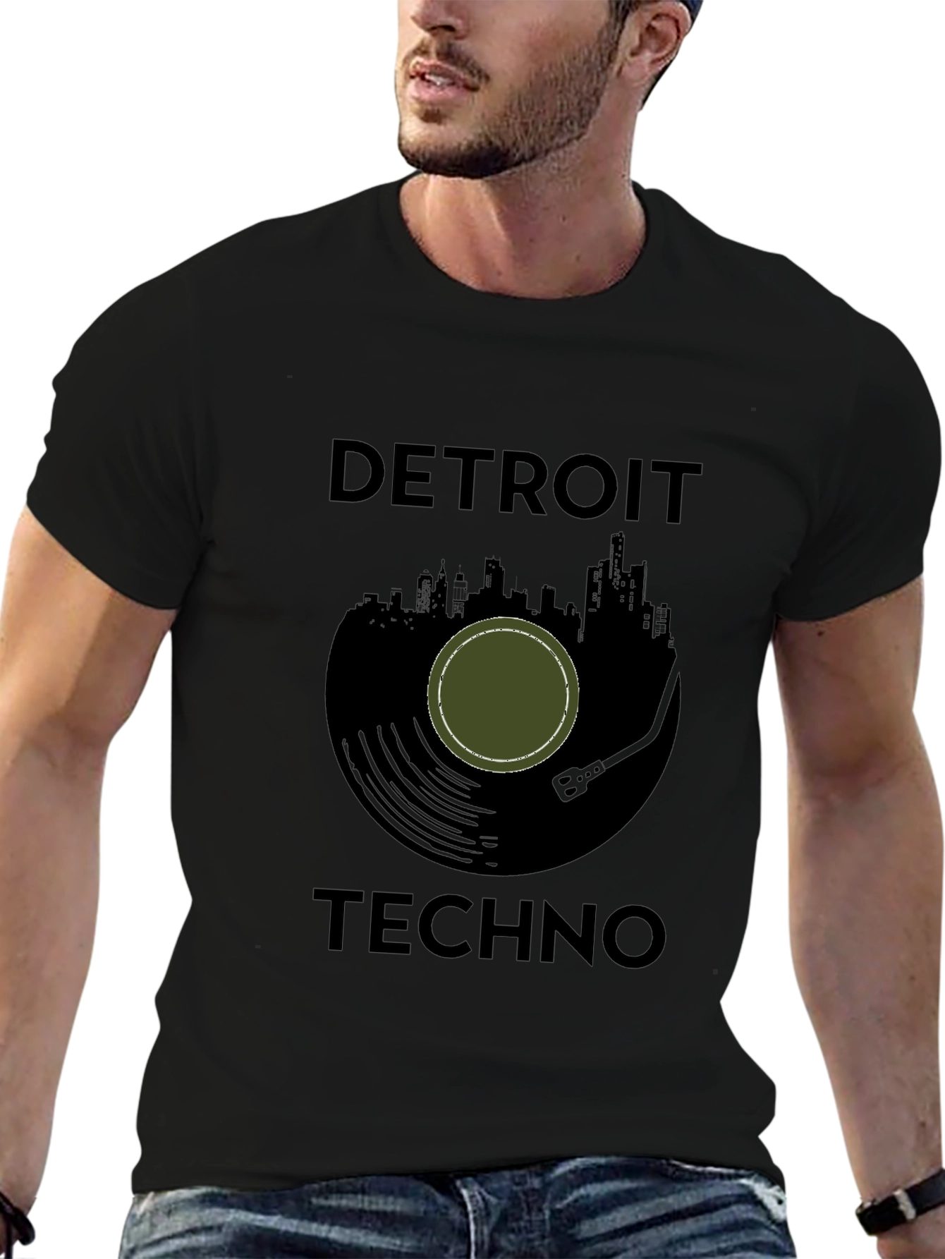 Detroit Techno Black T-Shirt