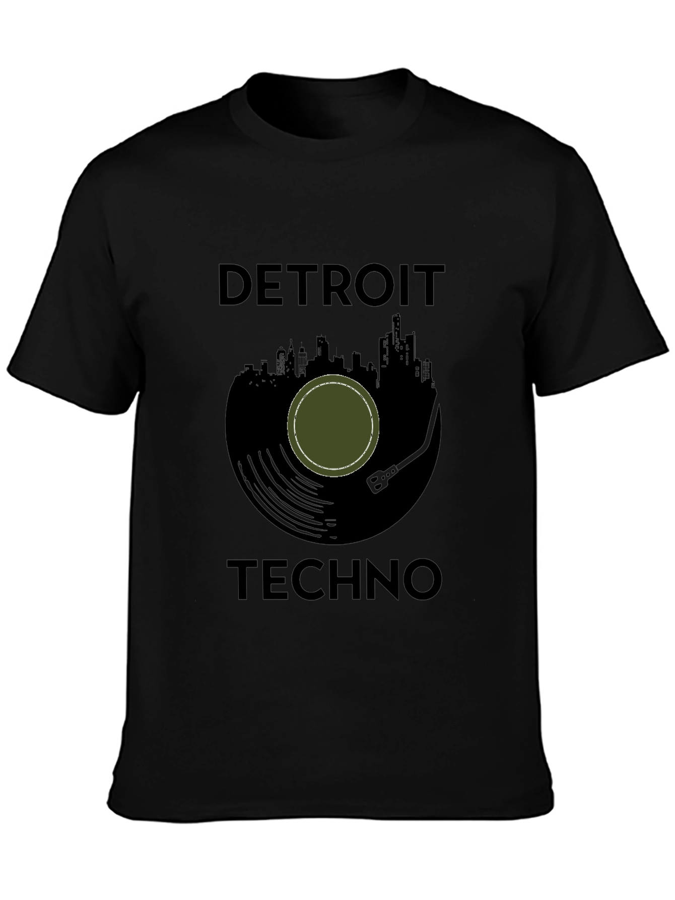 Detroit Techno Black T-Shirt