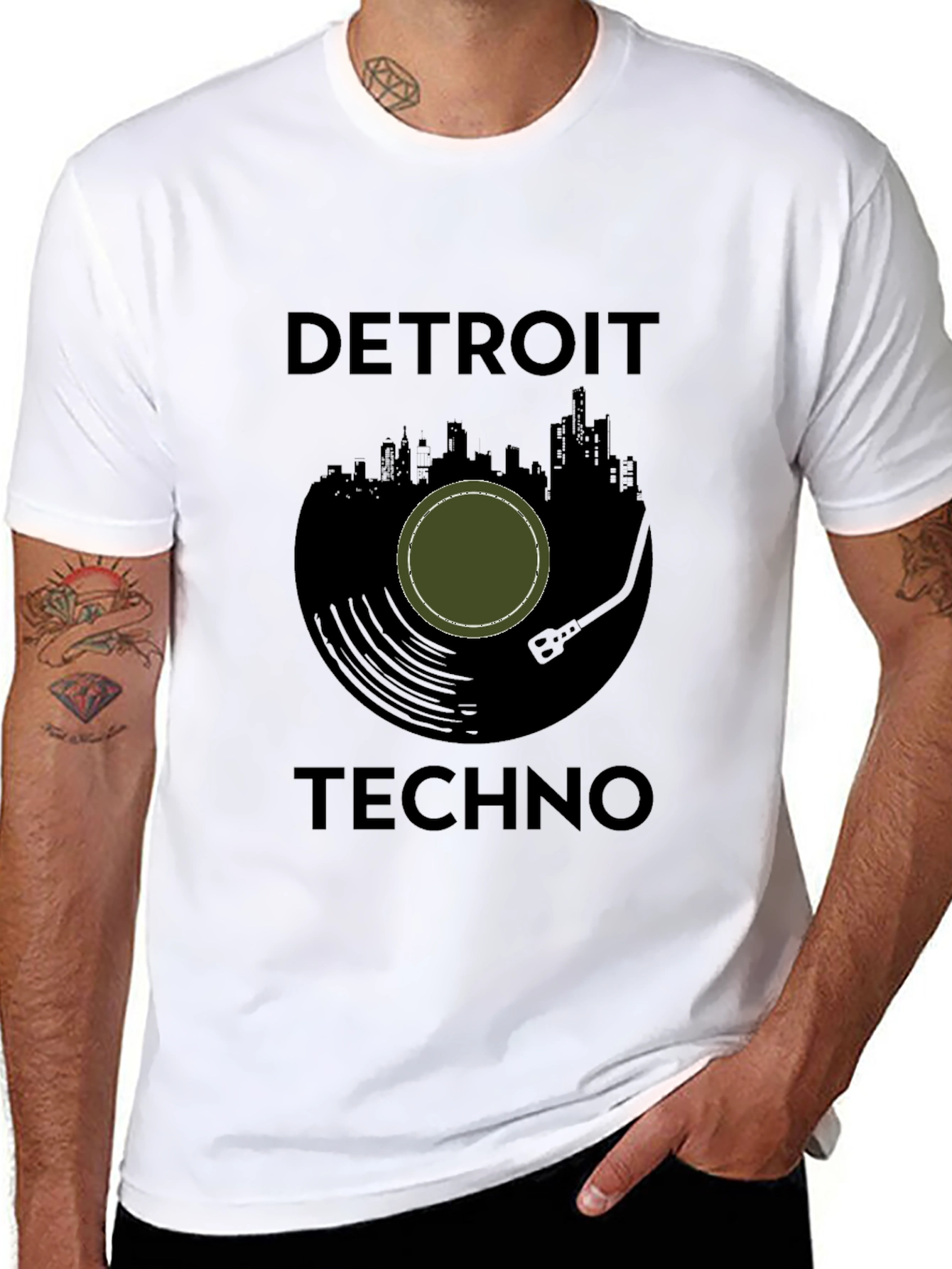 Detroit Techno Black T-Shirt