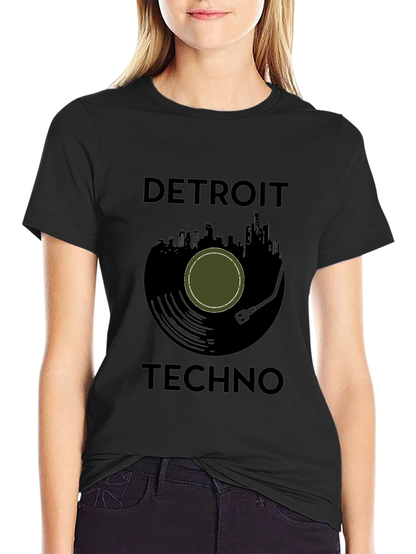 Detroit Techno Black T-Shirt