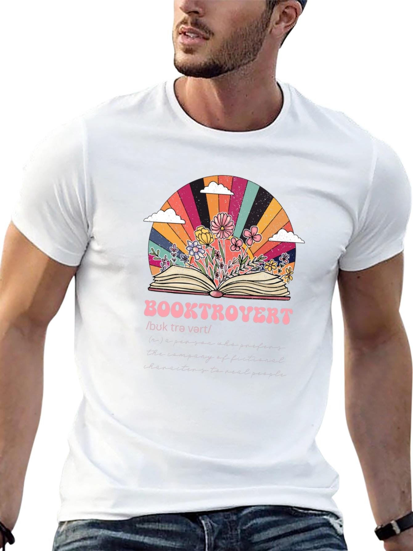 Booktrovert Graphic T-Shirt - Book Lover Apparel