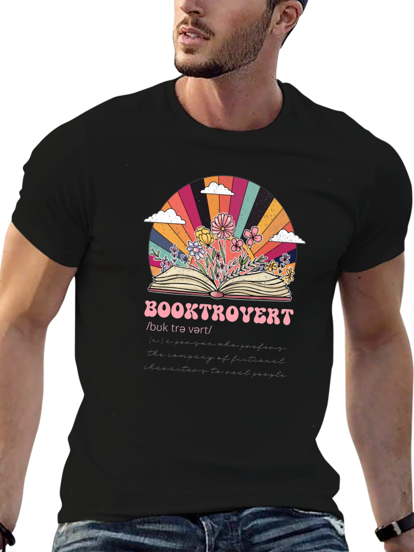 Booktrovert Graphic T-Shirt - Book Lover Apparel