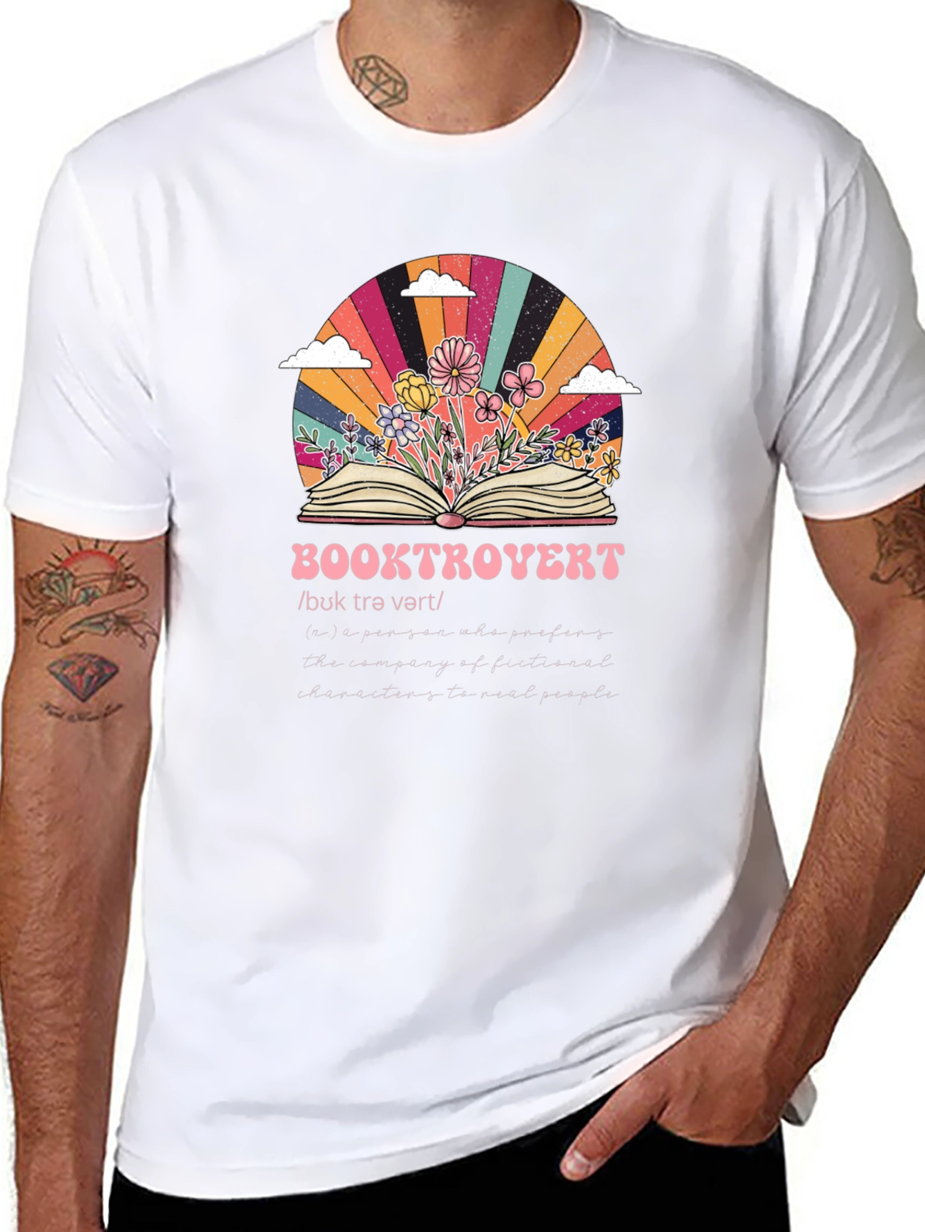 Booktrovert Graphic T-Shirt - Book Lover Apparel