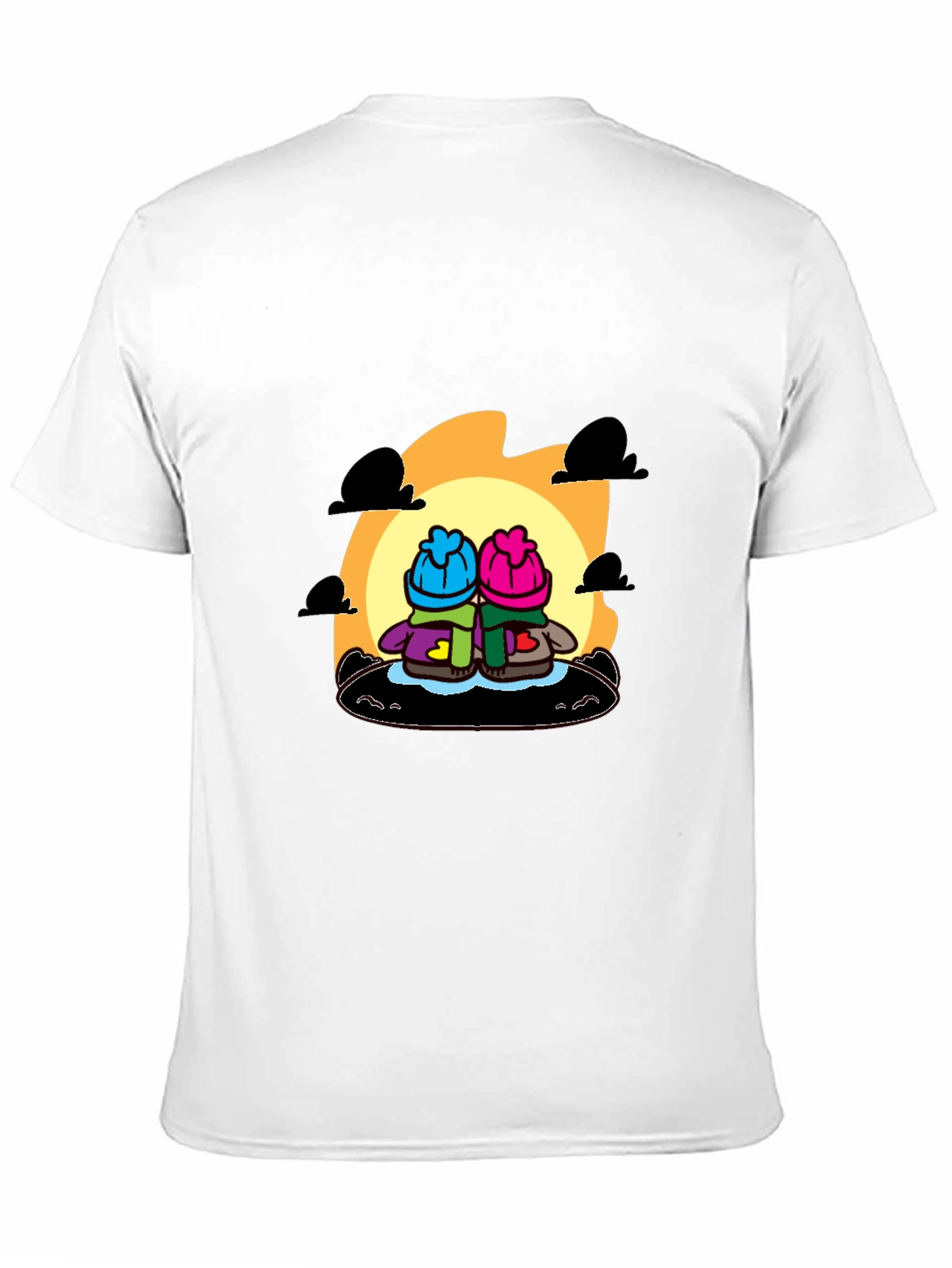 Cartoon Character Black T-Shirt
