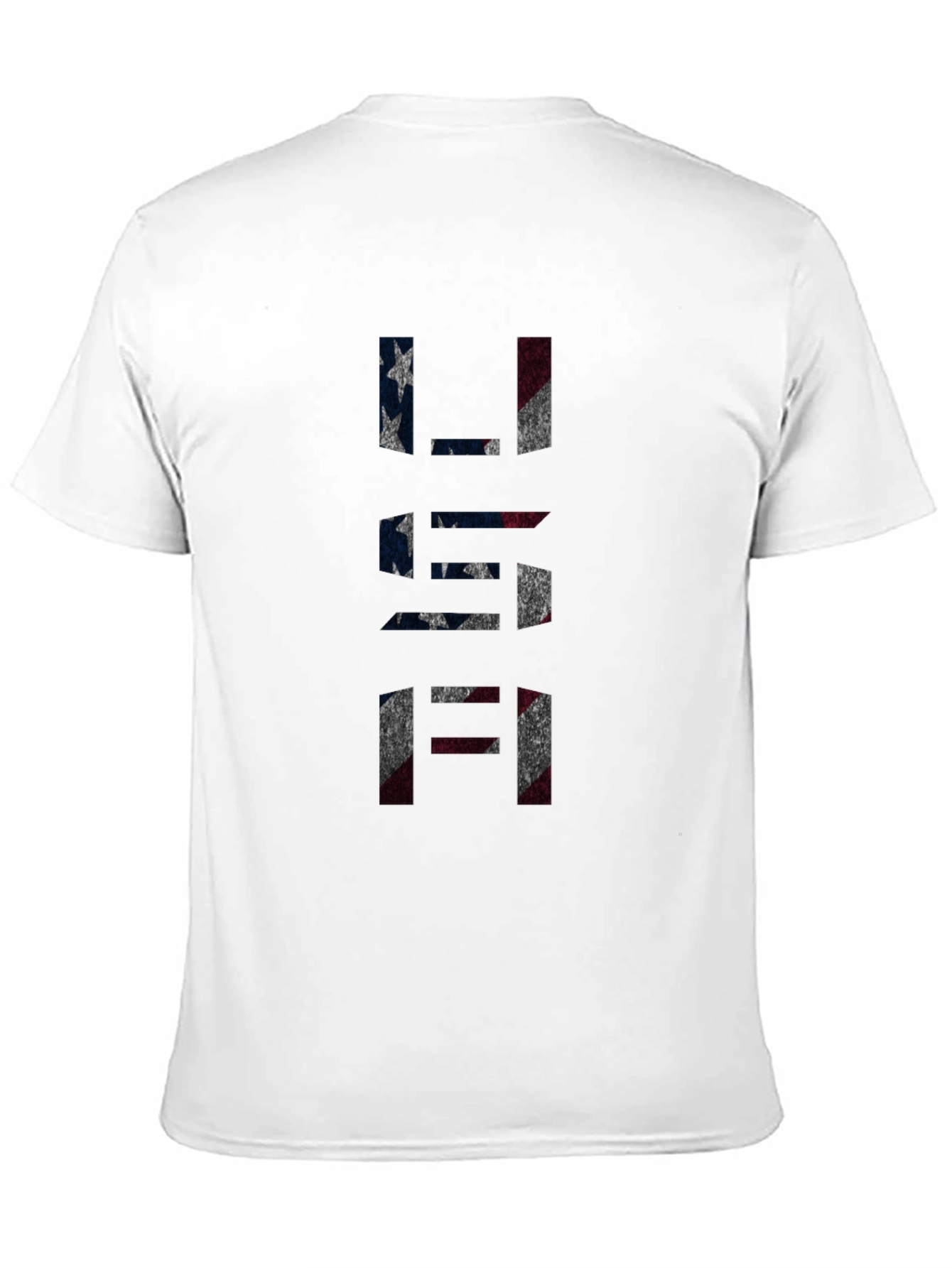 USA Flag Graphic Print Black T-Shirt