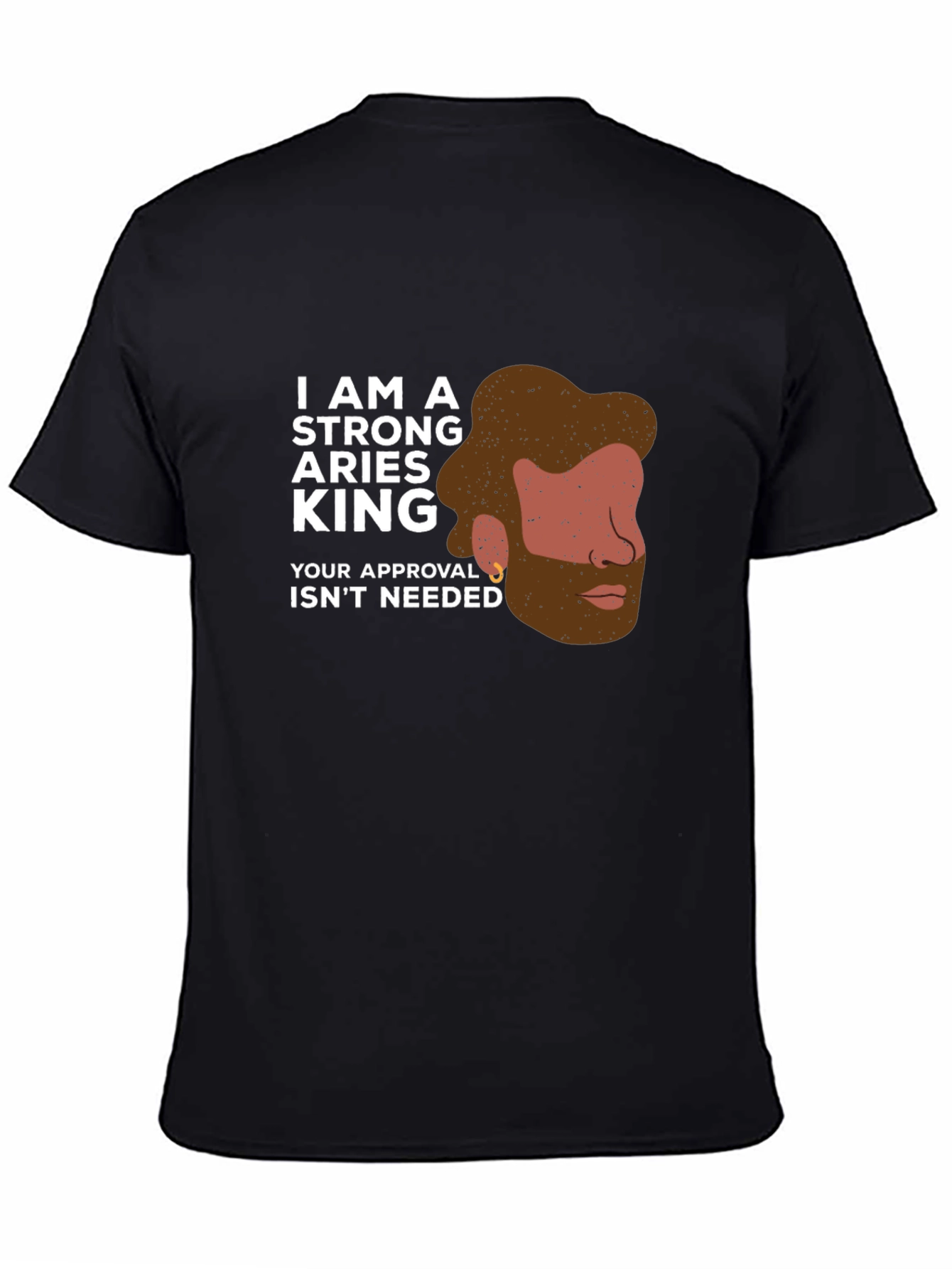 Strong Aries King Graphic Tee - Zodiac T-Shirt