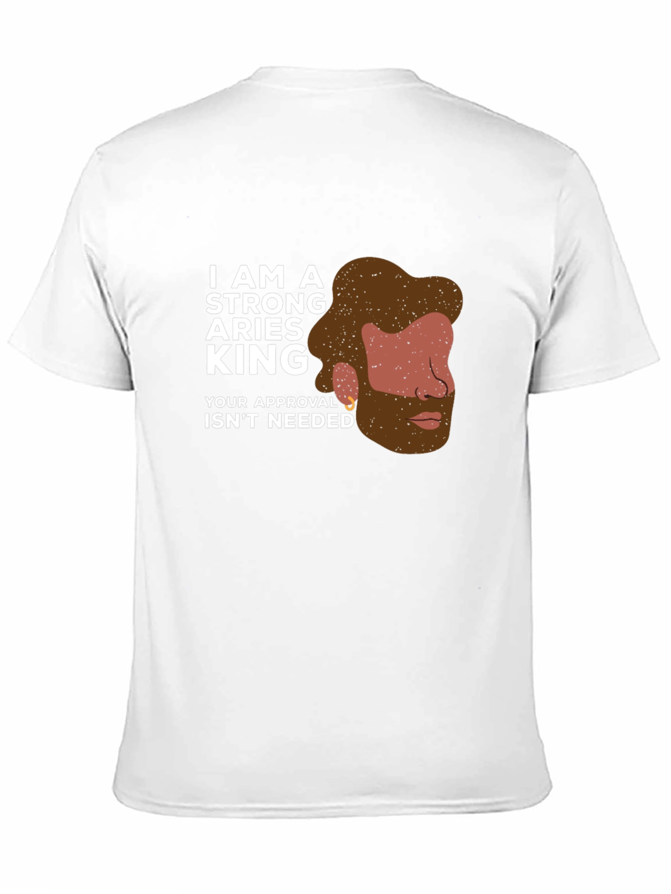 Strong Aries King Graphic Tee - Zodiac T-Shirt