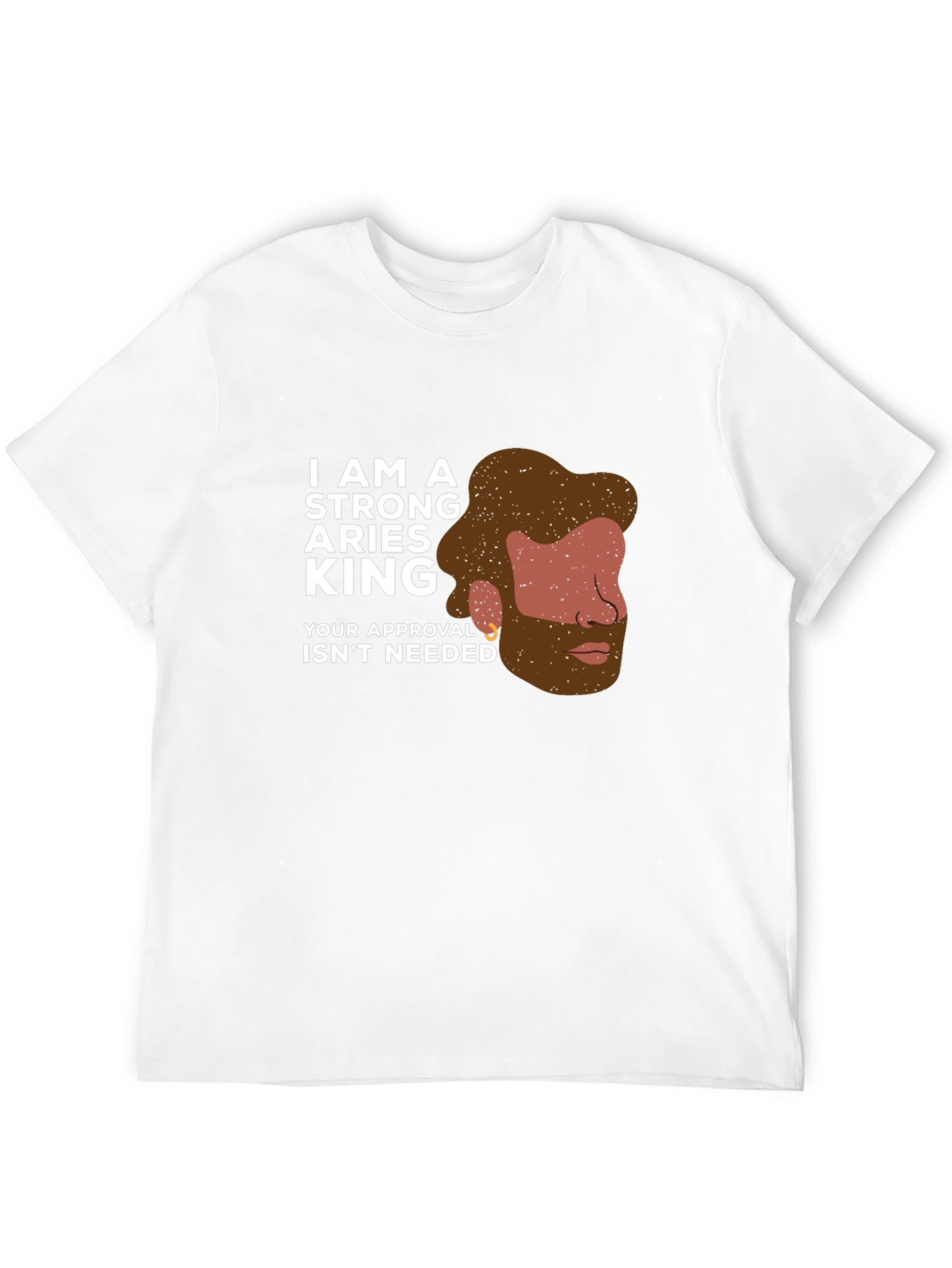 Strong Aries King Graphic Tee - Zodiac T-Shirt
