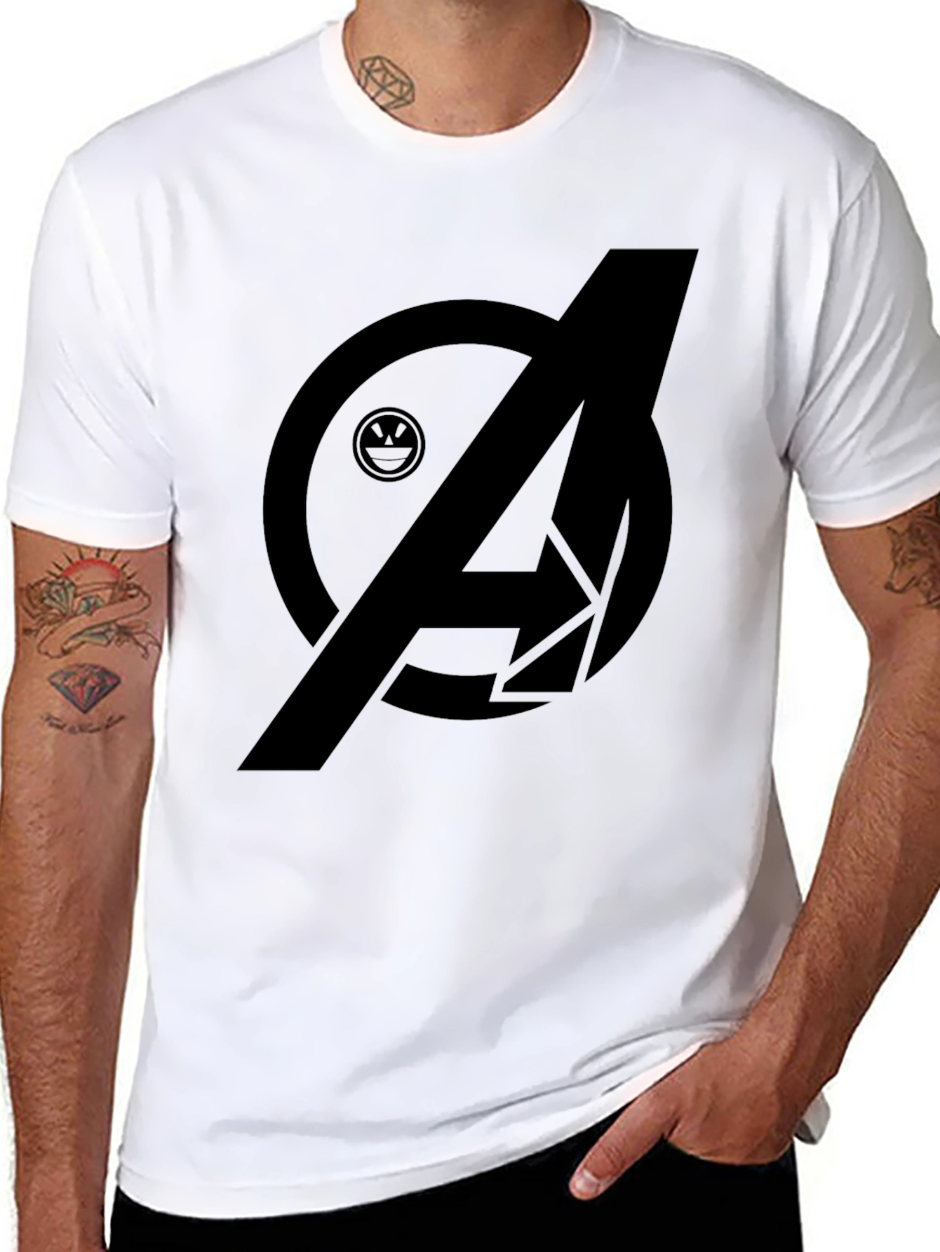 Avengers Logo Black T-Shirt