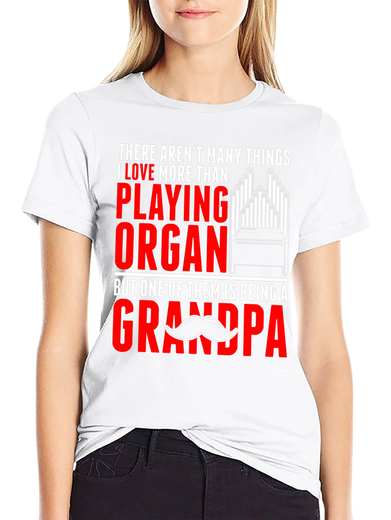 Organ Playing Grandpa T-Shirt