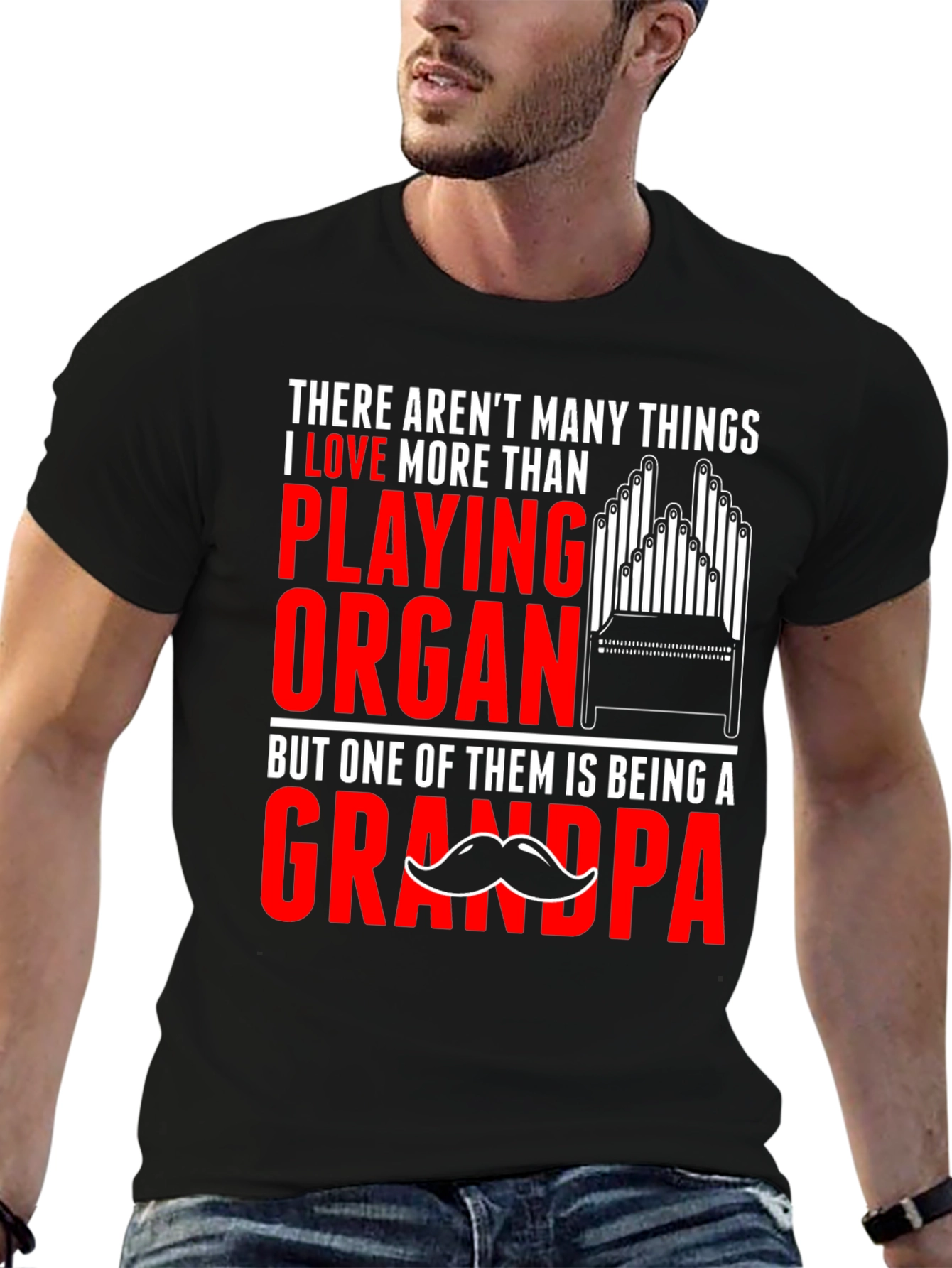 Organ Playing Grandpa T-Shirt