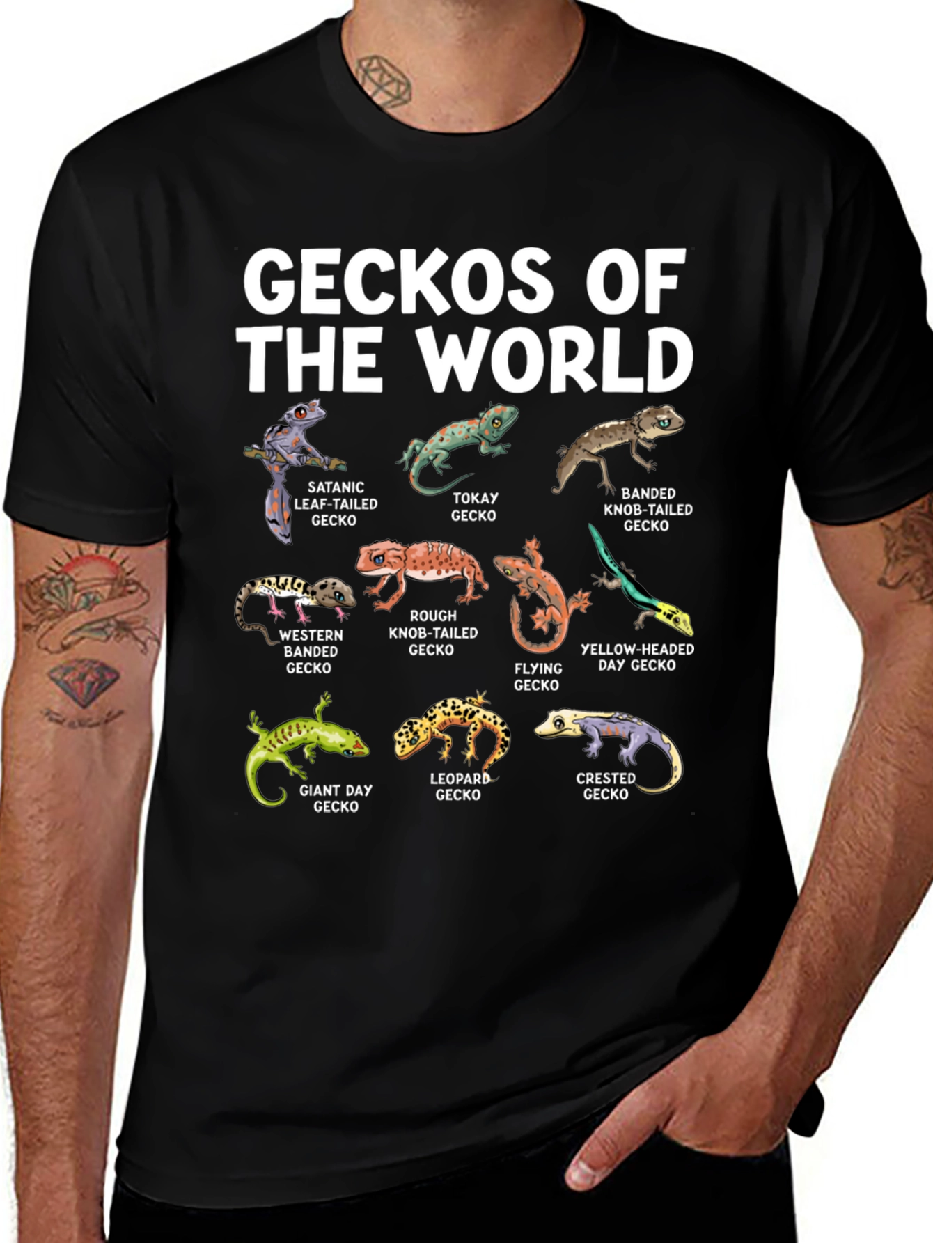 Geckos of the World Graphic T-Shirt