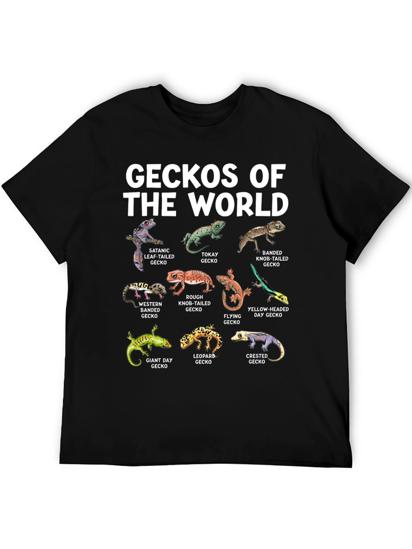Geckos of the World Graphic T-Shirt
