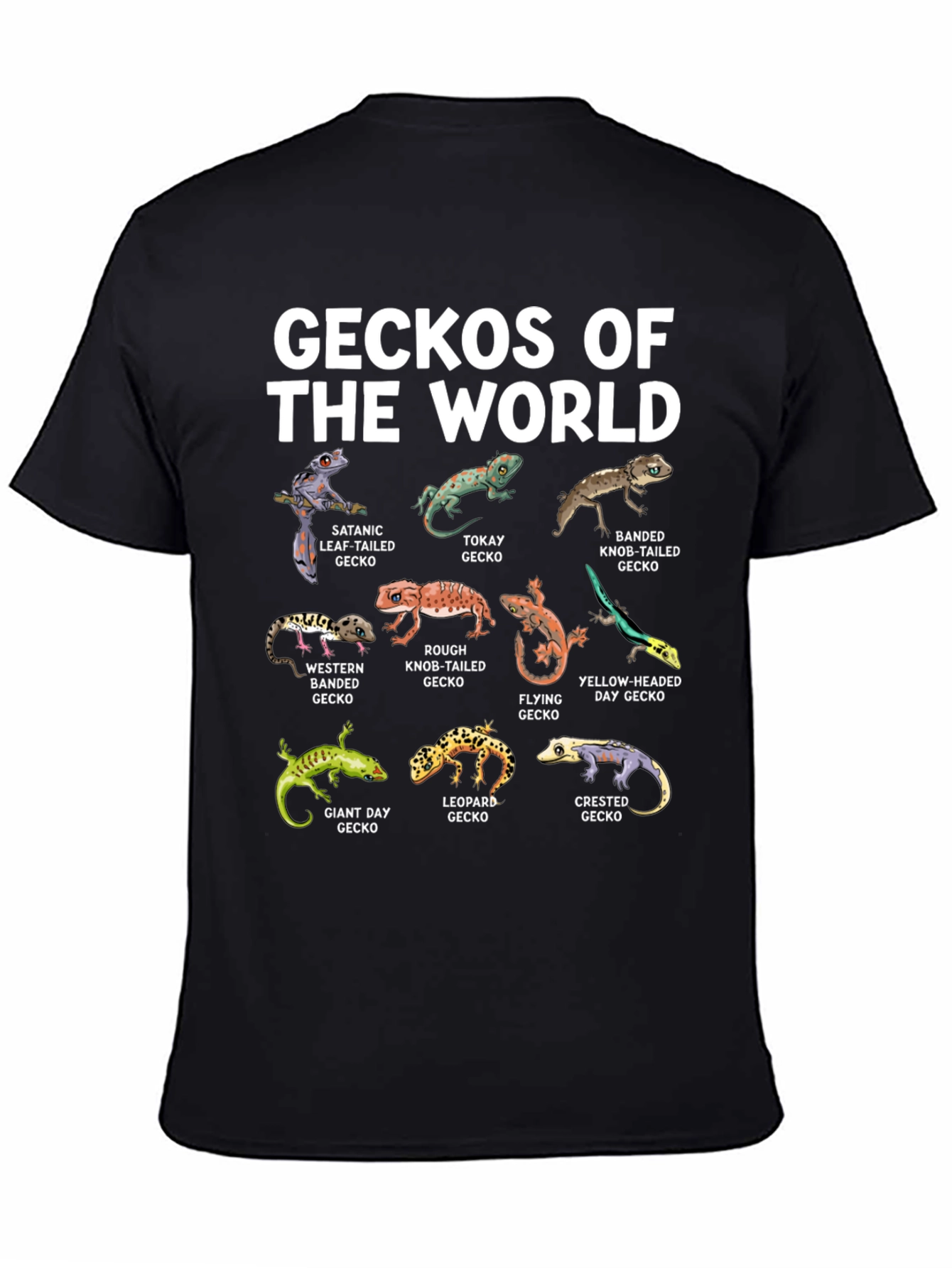 Geckos of the World Graphic T-Shirt