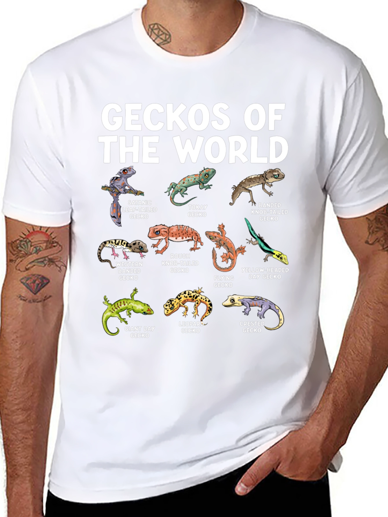 Geckos of the World Graphic T-Shirt
